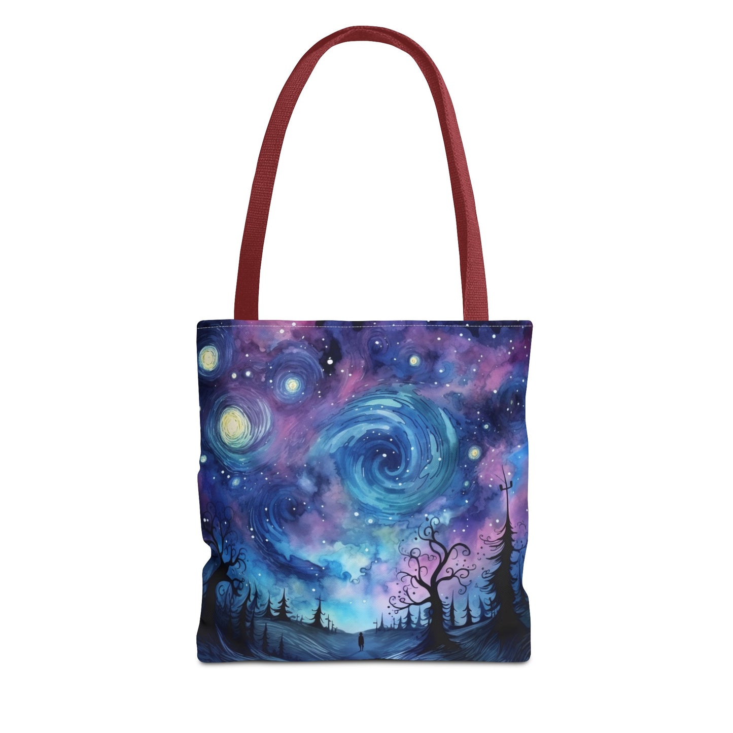 Swirly Sky Landscape Oil Painting Tote Bag