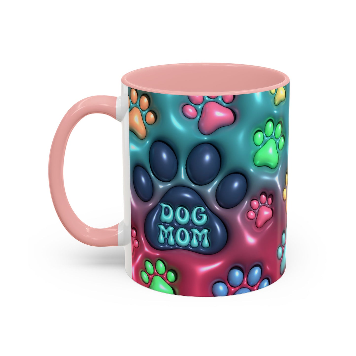 Pet Lover Gift, Pastel Paw Print Mug, Dog Mom Magic Mug