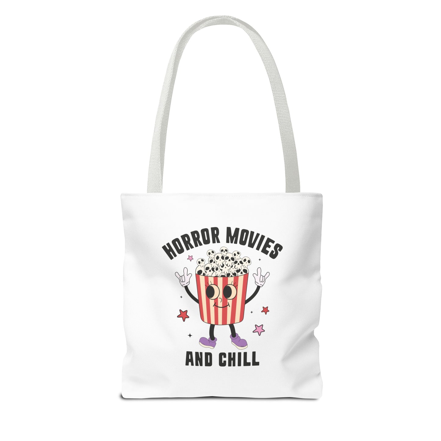 Horror Movies and Chill Popcorn Tote Bag