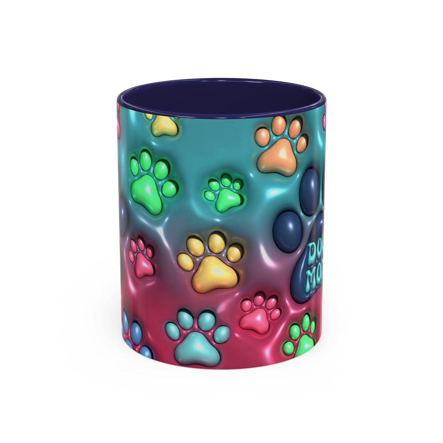 Pet Lover Gift, Pastel Paw Print Mug, Dog Mom Magic Mug