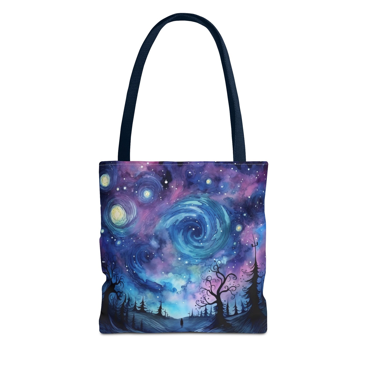 Swirly Sky Landscape Oil Painting Tote Bag