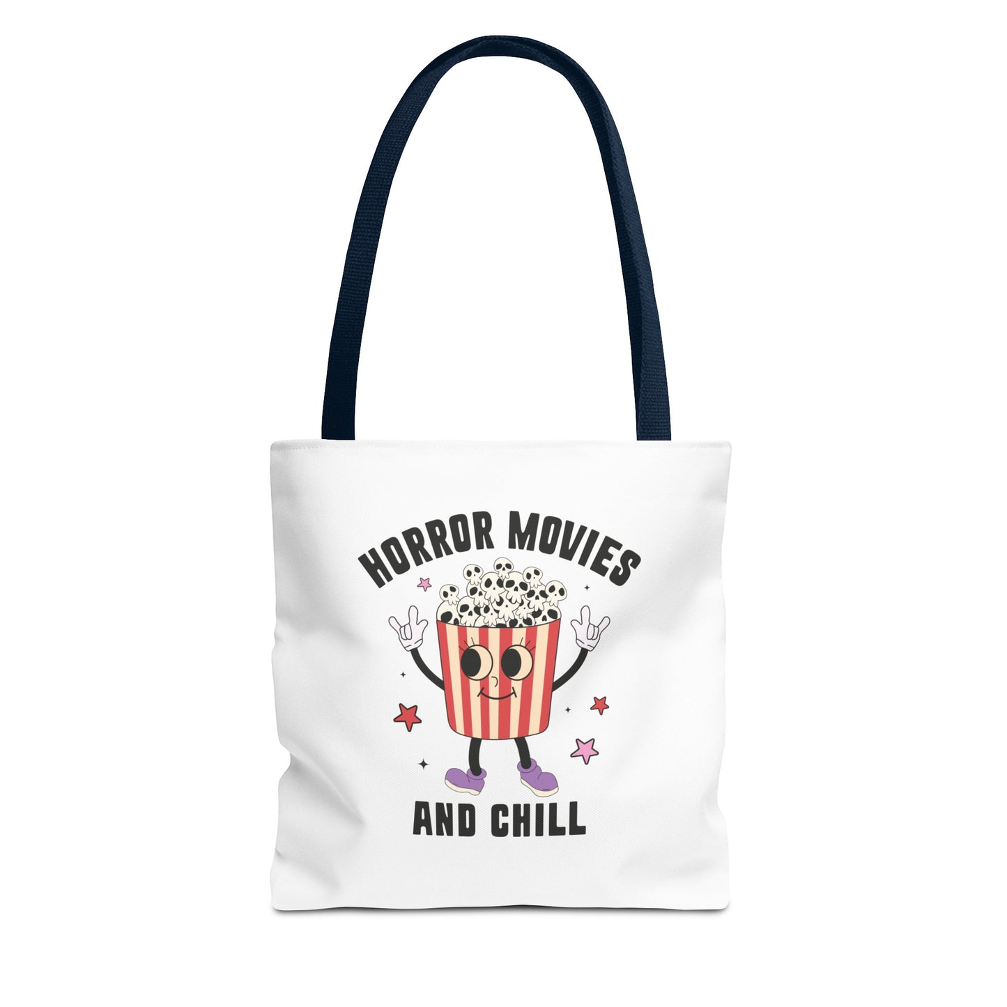 Horror Movies and Chill Popcorn Tote Bag