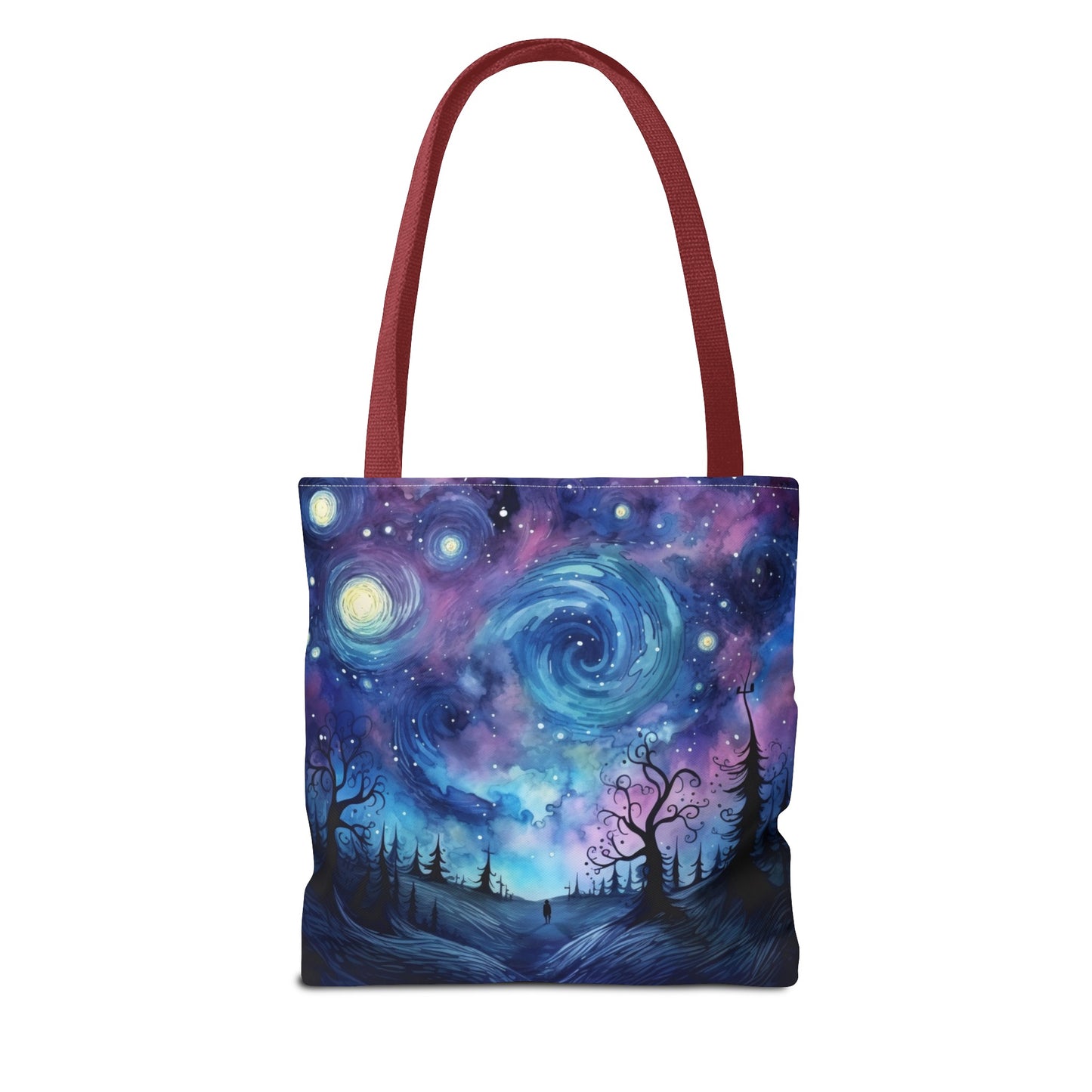 Swirly Sky Landscape Oil Painting Tote Bag