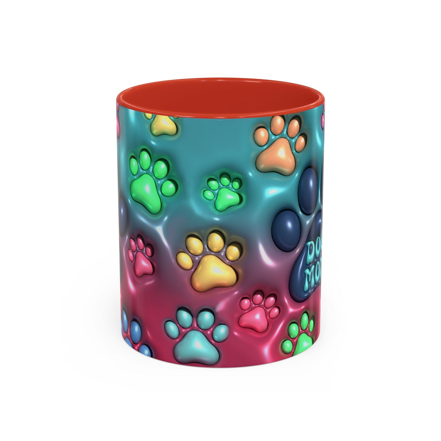 Pet Lover Gift, Pastel Paw Print Mug, Dog Mom Magic Mug