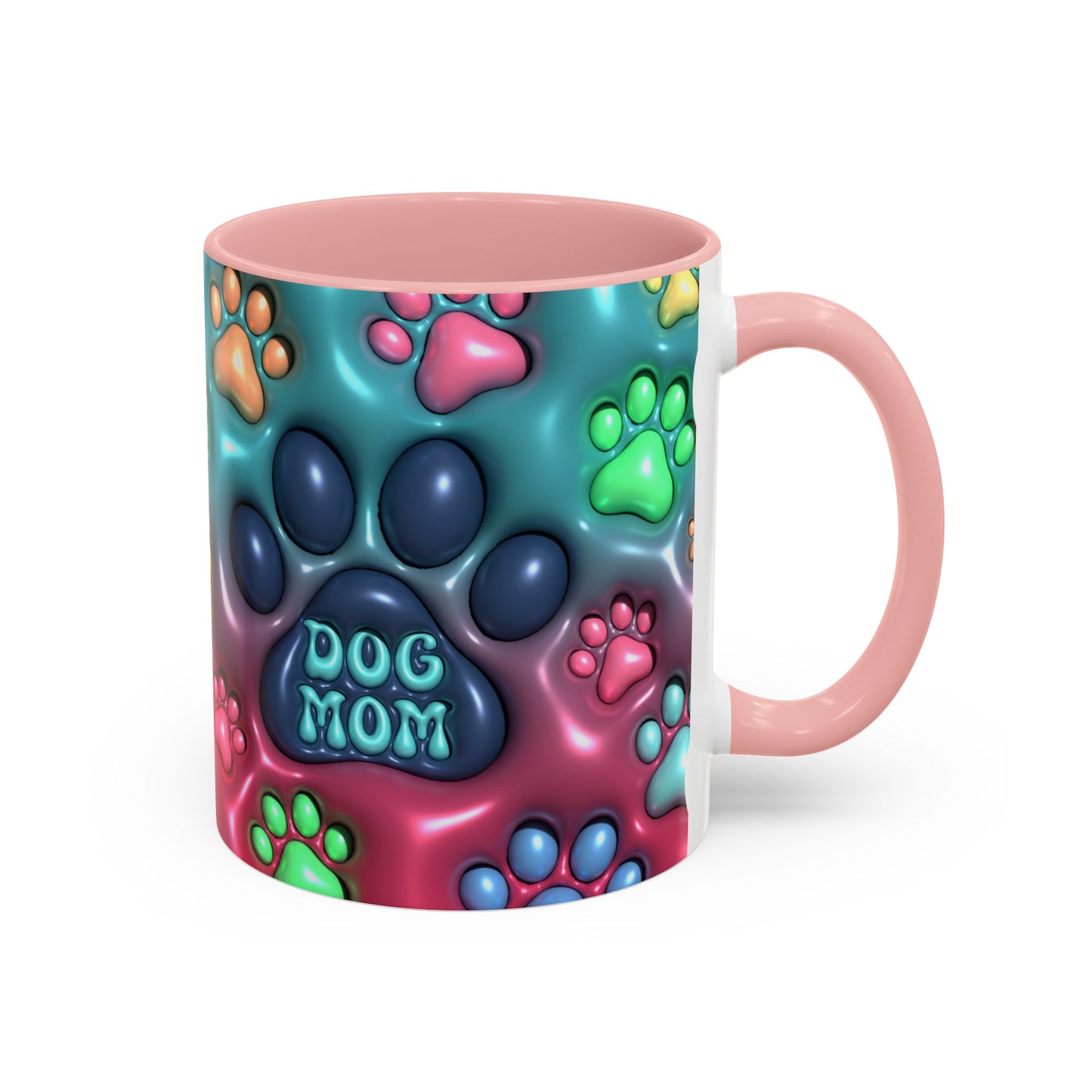 Pet Lover Gift, Pastel Paw Print Mug, Dog Mom Magic Mug