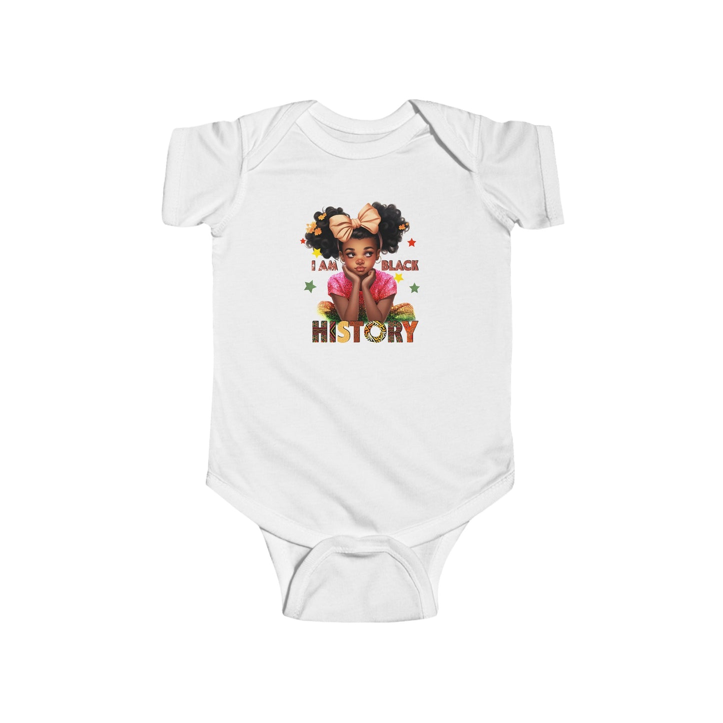 I Am Black History Baby Bodysuit - Empowering Newborn Gift