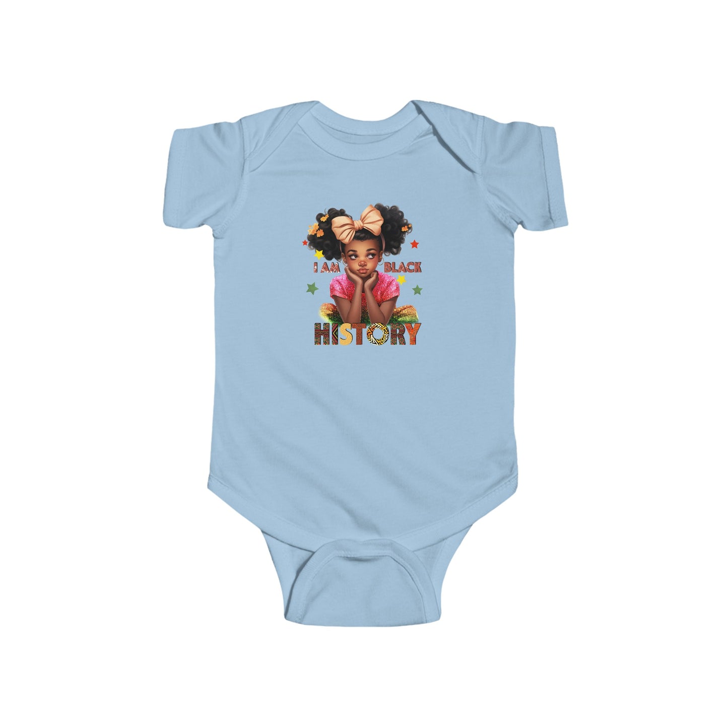 I Am Black History Baby Bodysuit - Empowering Newborn Gift