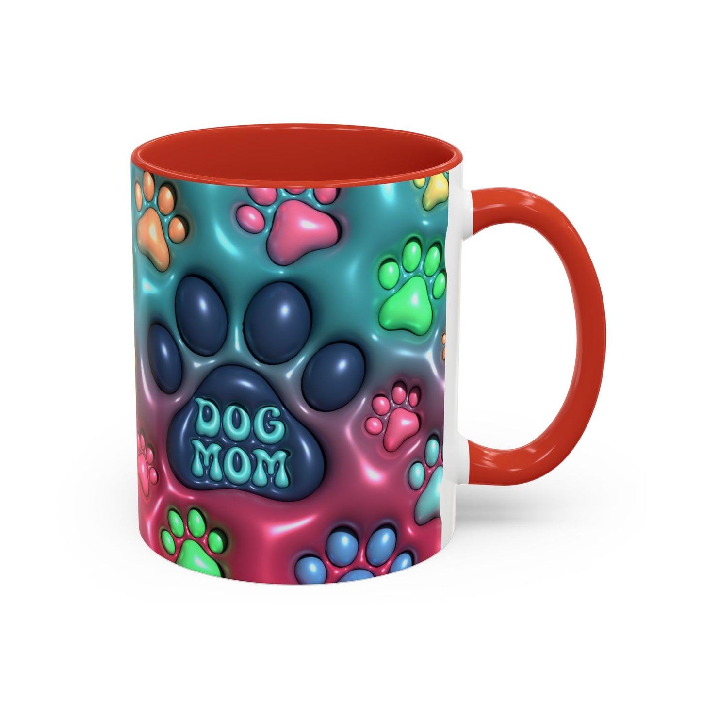 Pet Lover Gift, Pastel Paw Print Mug, Dog Mom Magic Mug