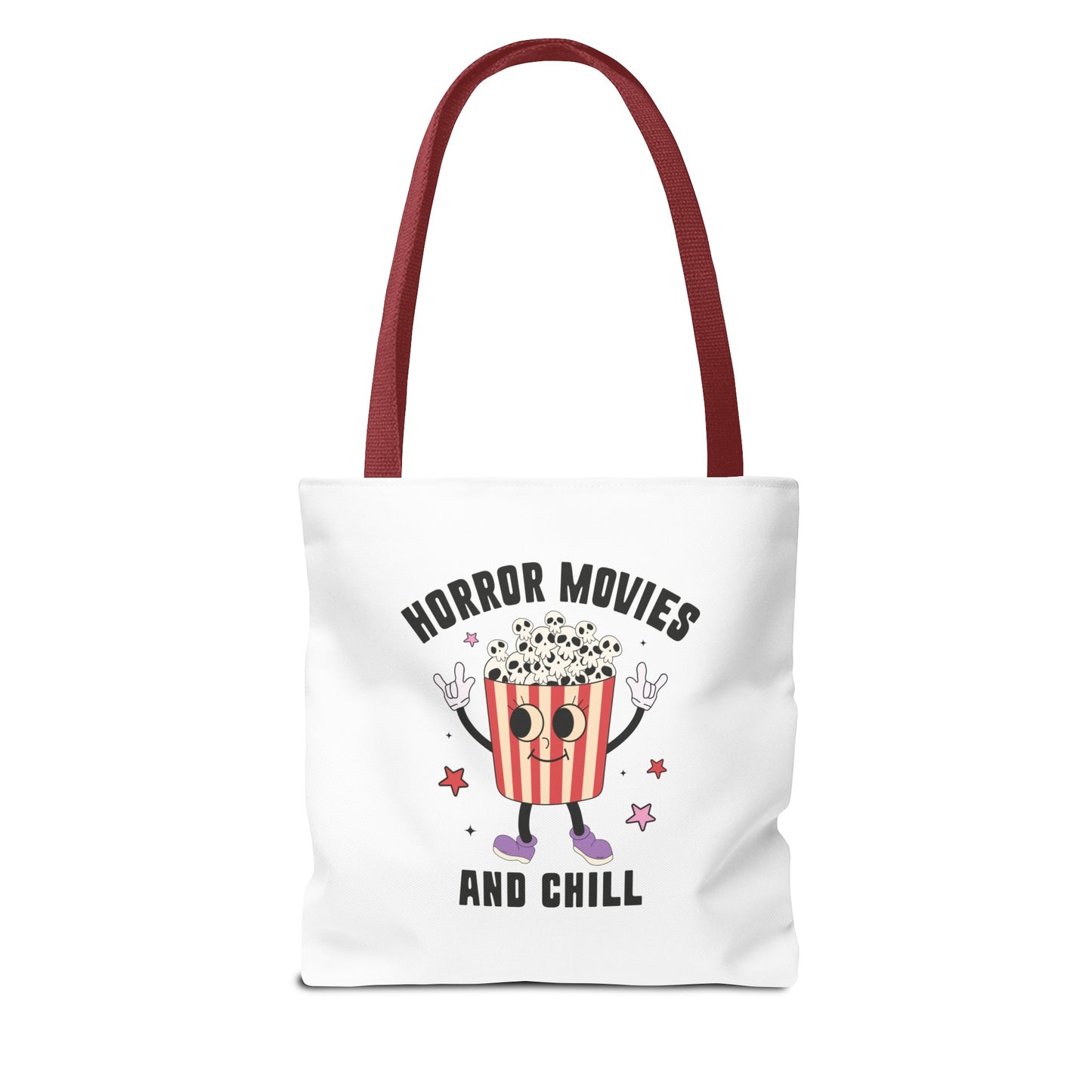 Horror Movies and Chill Popcorn Tote Bag