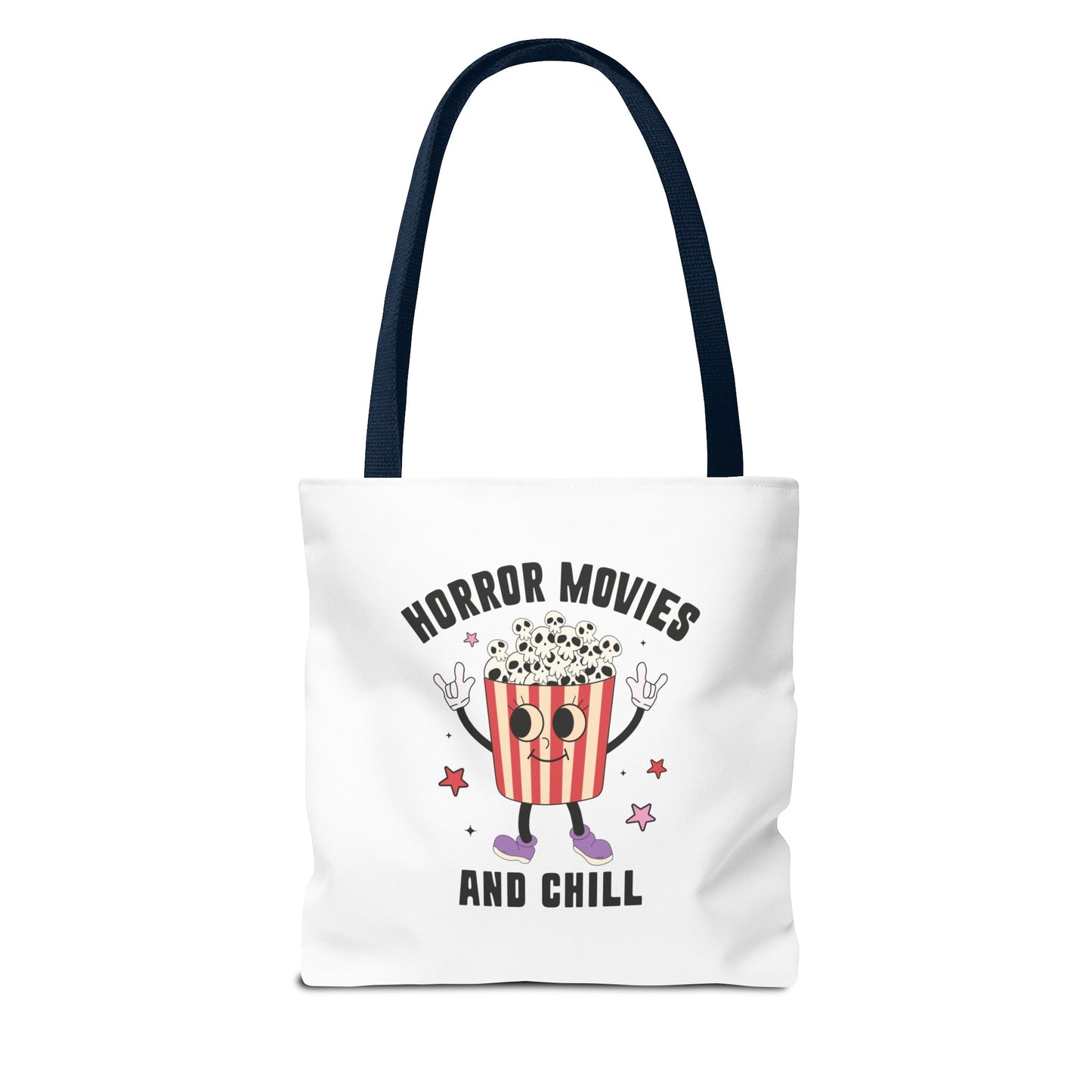 Horror Movies and Chill Popcorn Tote Bag