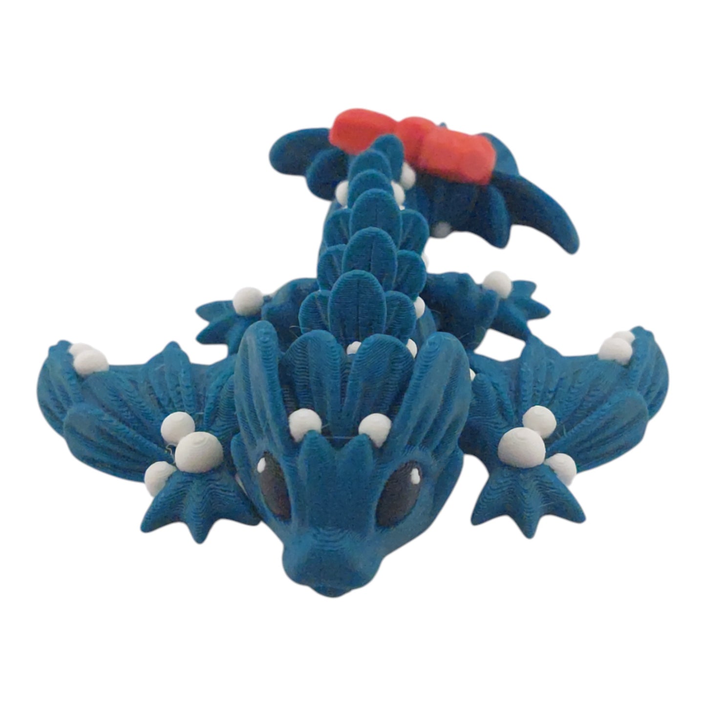Articulated Mistle Toe Christmas Winter Dragon and Wyvern - 3D Printed Fantasy Creature - Custom Colors - Cinderwing3d