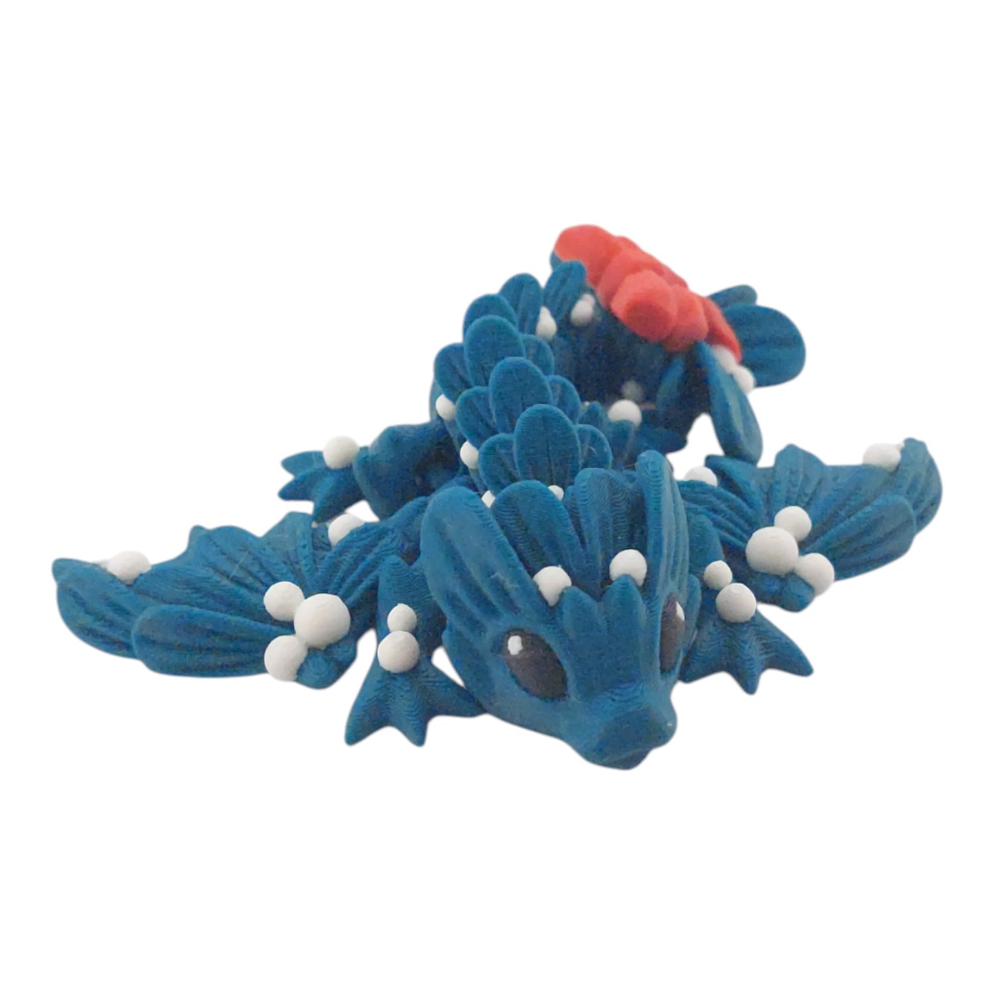 Articulated Mistle Toe Christmas Winter Dragon and Wyvern - 3D Printed Fantasy Creature - Custom Colors - Cinderwing3d