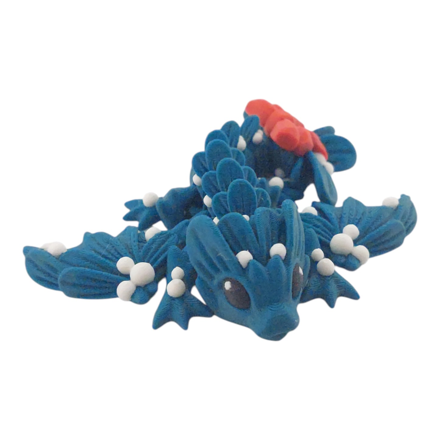 Articulated Mistle Toe Christmas Winter Dragon and Wyvern - 3D Printed Fantasy Creature - Custom Colors - Cinderwing3d