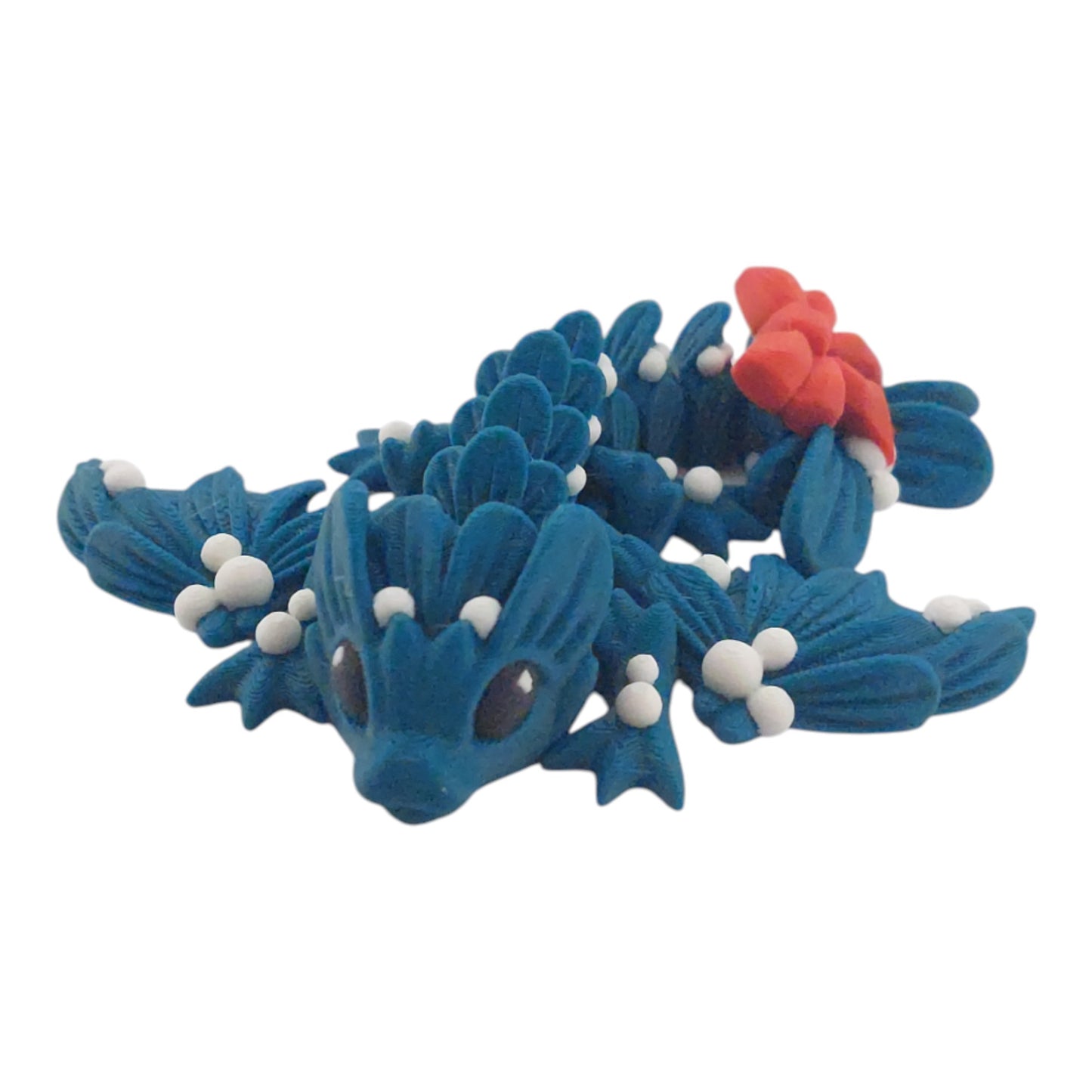 Articulated Mistle Toe Christmas Winter Dragon and Wyvern - 3D Printed Fantasy Creature - Custom Colors - Cinderwing3d