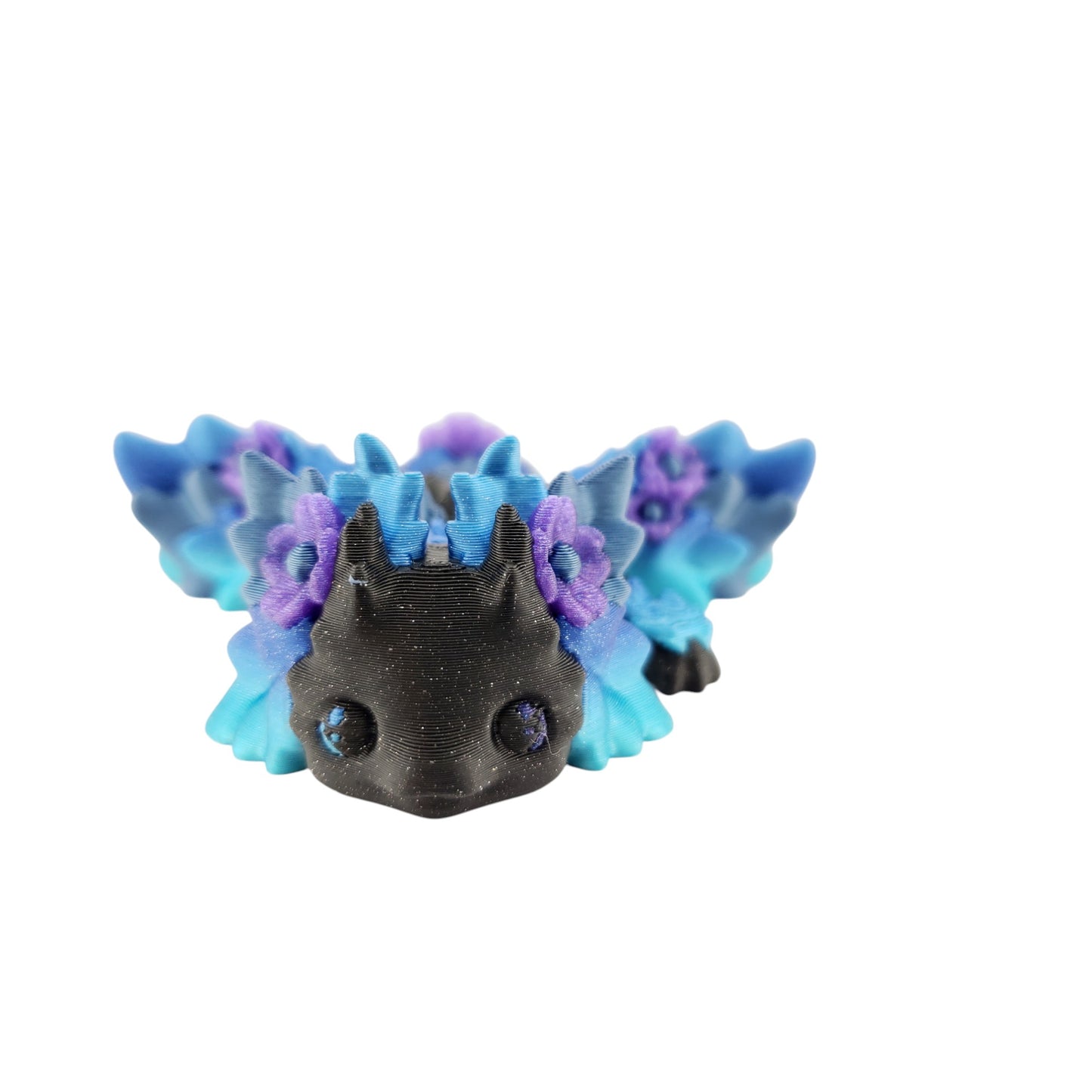 Articulated Cute Flexi Kosha Dragon - Fantasy Creature - Desk Buddy - Decor Animal Flower Floral
