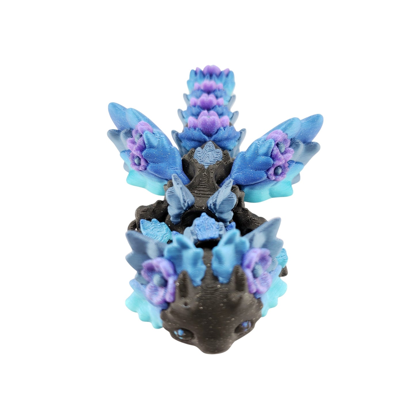 Articulated Cute Flexi Kosha Dragon - Fantasy Creature - Desk Buddy - Decor Animal Flower Floral
