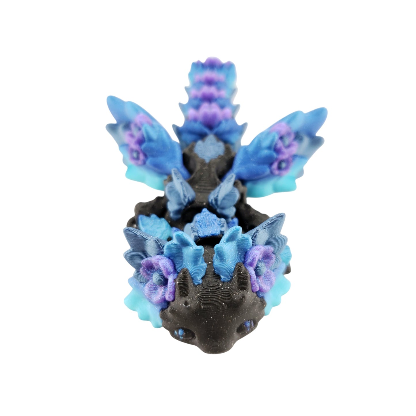 Articulated Cute Flexi Kosha Dragon - Fantasy Creature - Desk Buddy - Decor Animal Flower Floral
