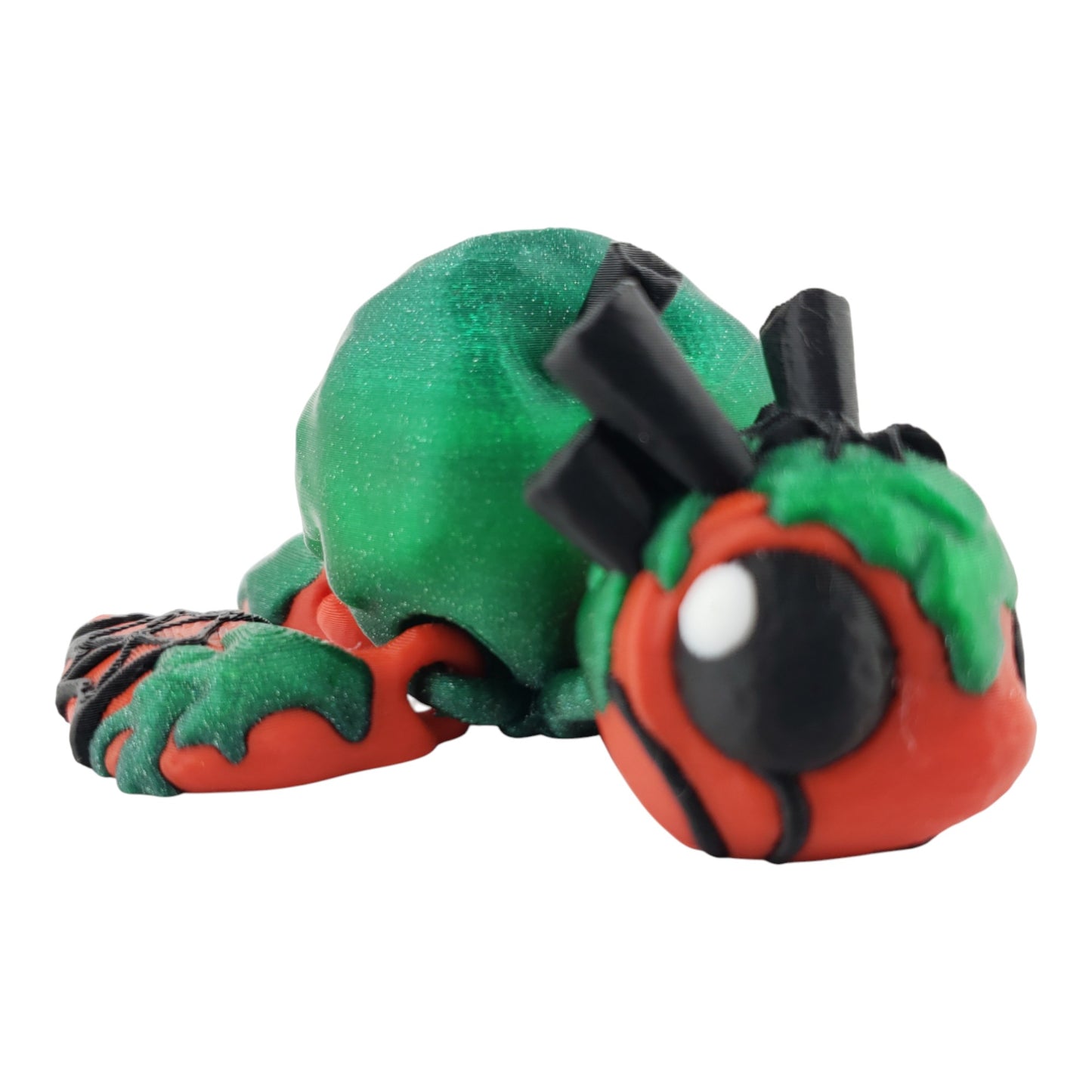 Poison Apple Turtle – Articulated 3D Printed Fantasy Figurine | Dark Apple-Inspired Collectible by Cinderwing3D