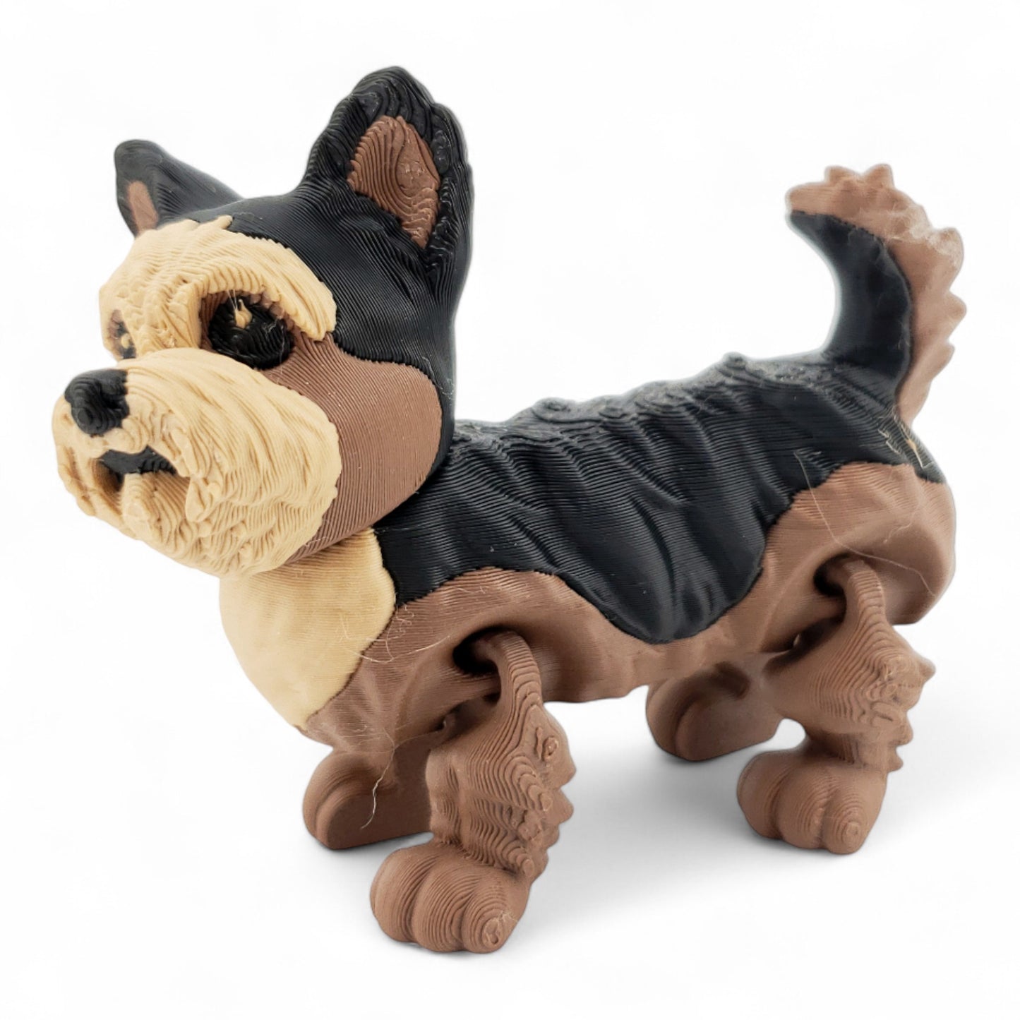 Articulated Yorkie – 3D Printed Poseable Yorkshire Terrier Figurine | Adorable Collectible Desk Decor