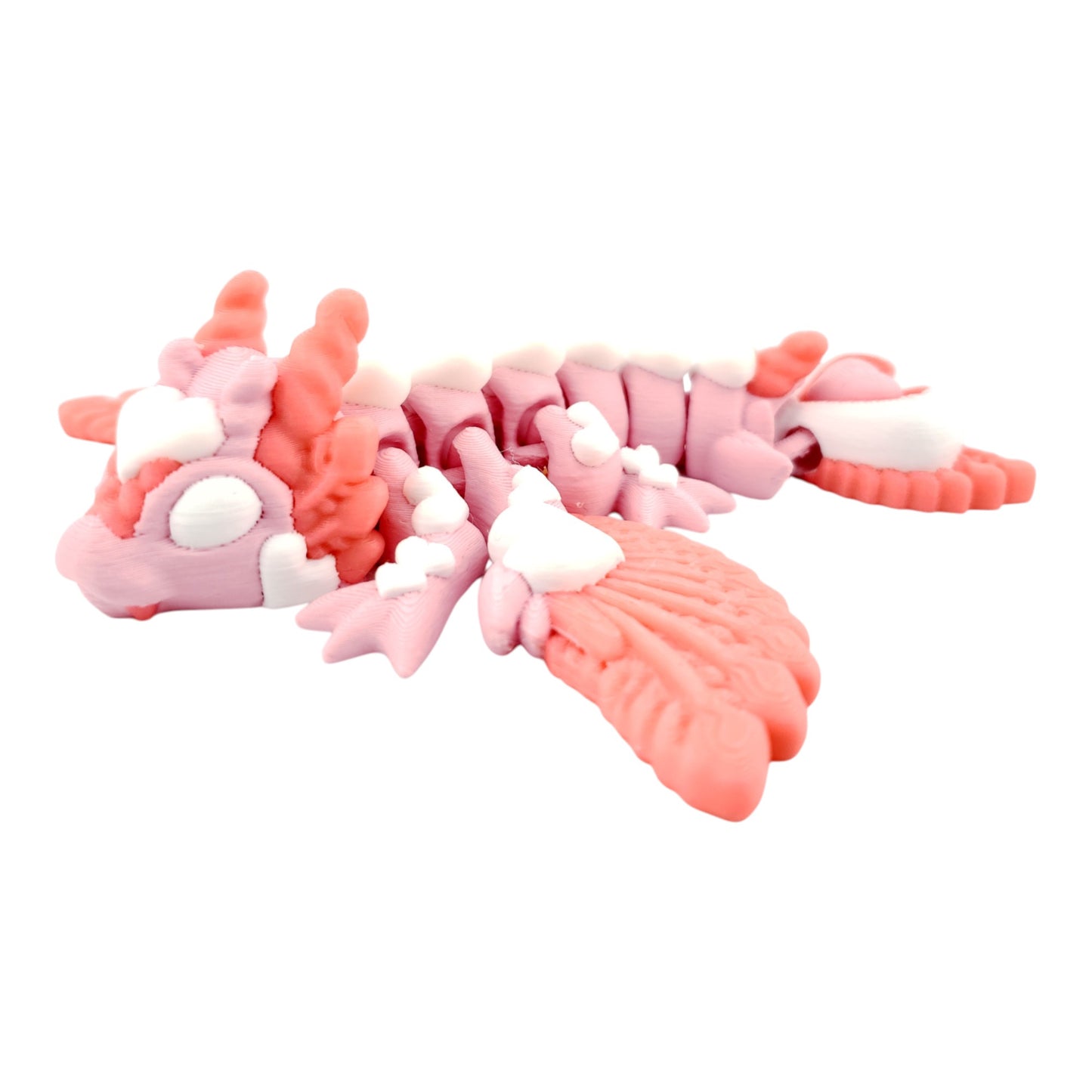 Baby Love Dragon – Articulated Desk Decor | Valentine’s Day Heart Dragon | 3D Printed Fidget Figure