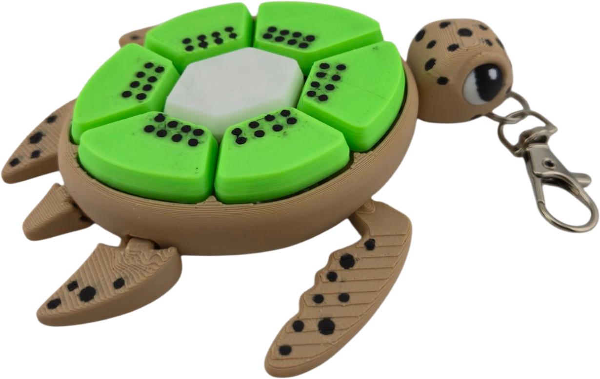 Turtle Fidget Clickers - Desktop and Keychains - Sensory Figures, Mechanical Keys - Autism, ADHD, Stress, Anxiety Relief