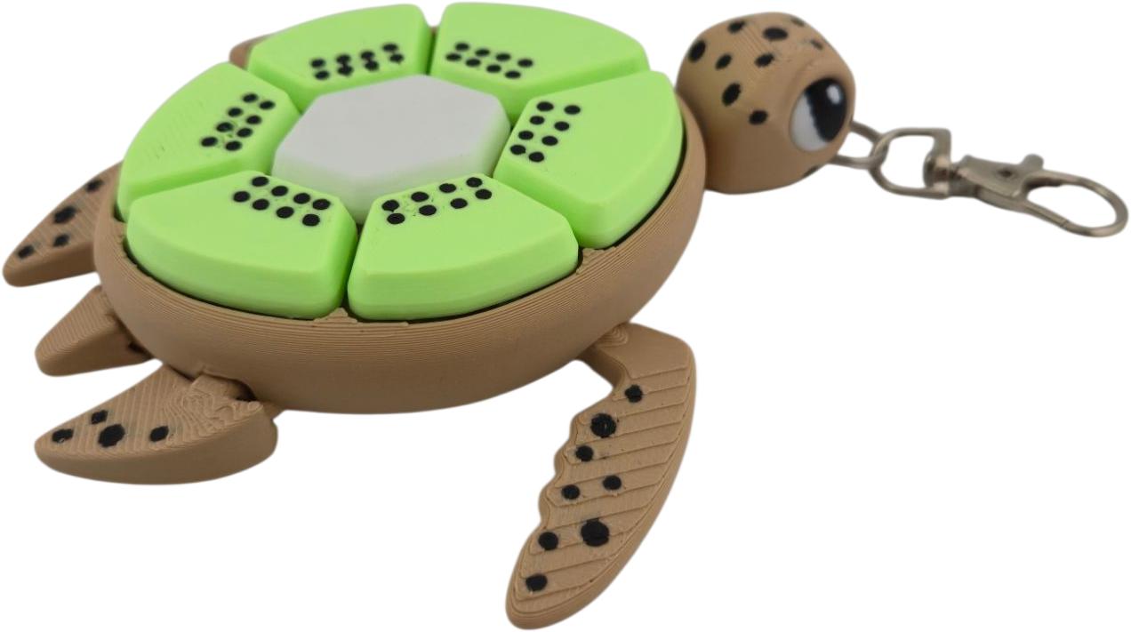 Turtle Fidget Clickers - Desktop and Keychains - Sensory Figures, Mechanical Keys - Autism, ADHD, Stress, Anxiety Relief