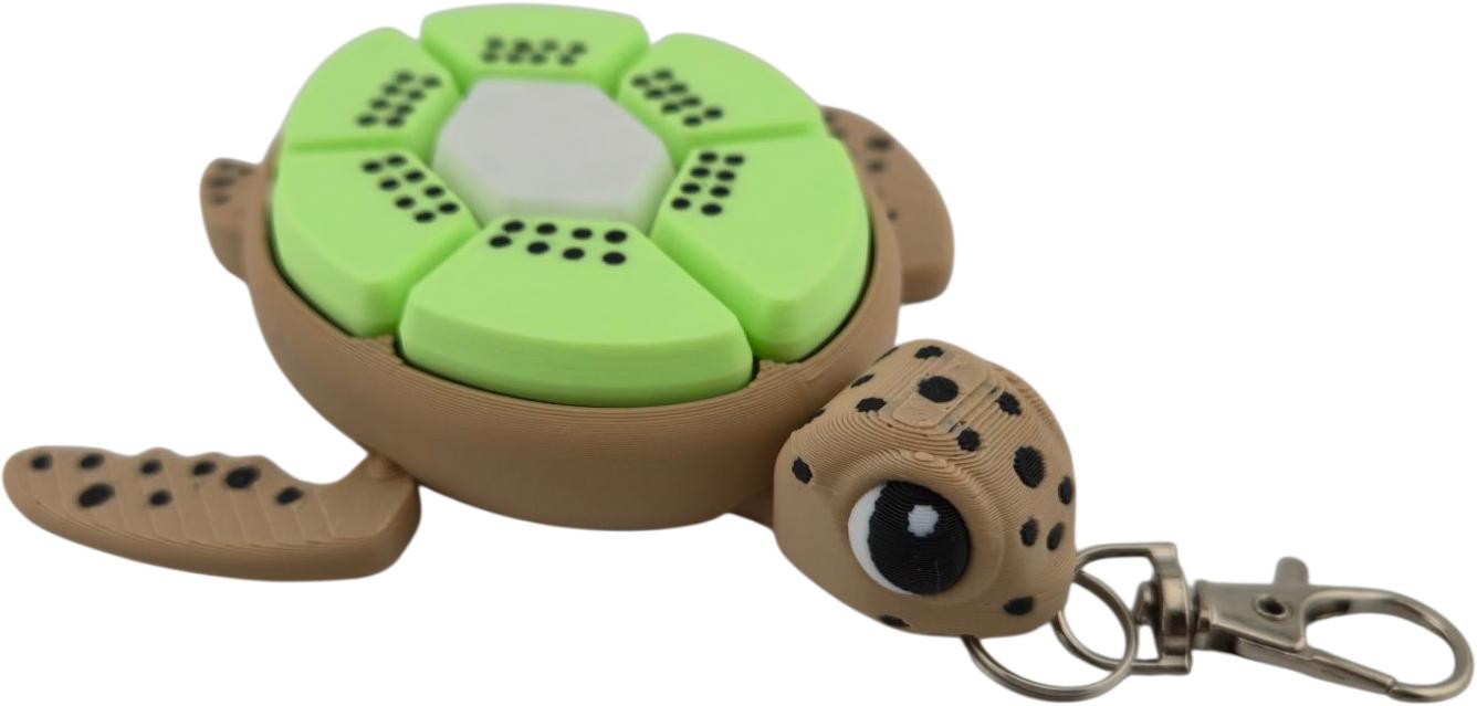 Turtle Fidget Clickers - Desktop and Keychains - Sensory Figures, Mechanical Keys - Autism, ADHD, Stress, Anxiety Relief