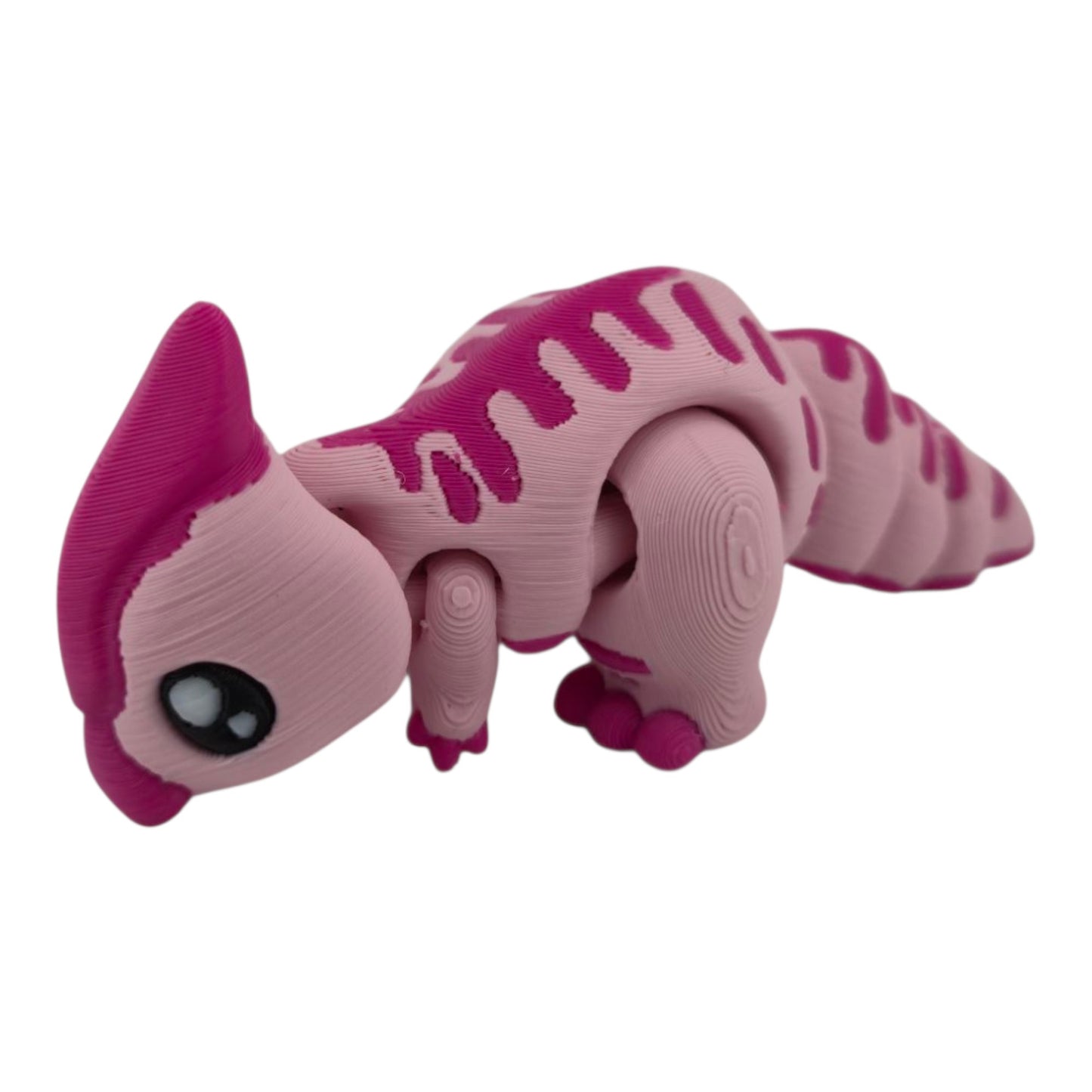 The Geek Galleria Dino & Egg Set – 3D Printed Articulated Dinosaurs in Red, Pink, and Green