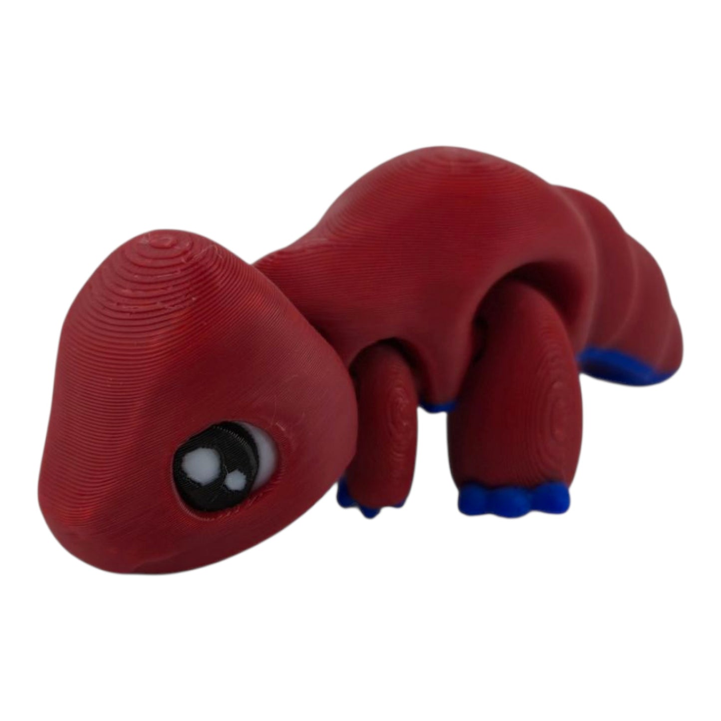 The Geek Galleria Dino & Egg Set – 3D Printed Articulated Dinosaurs in Red, Pink, and Green