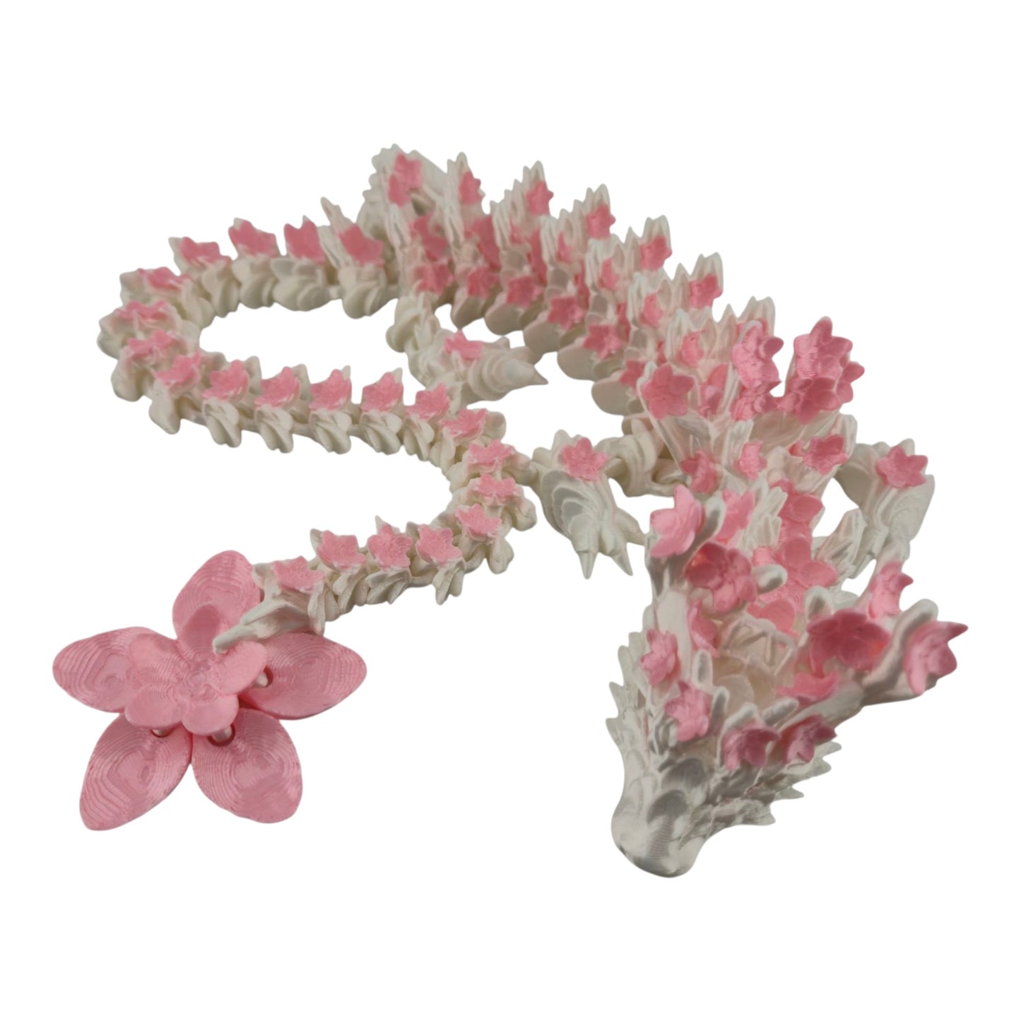24 Inch Articulated Cherry Blossom Dragon - Fantasy Creature