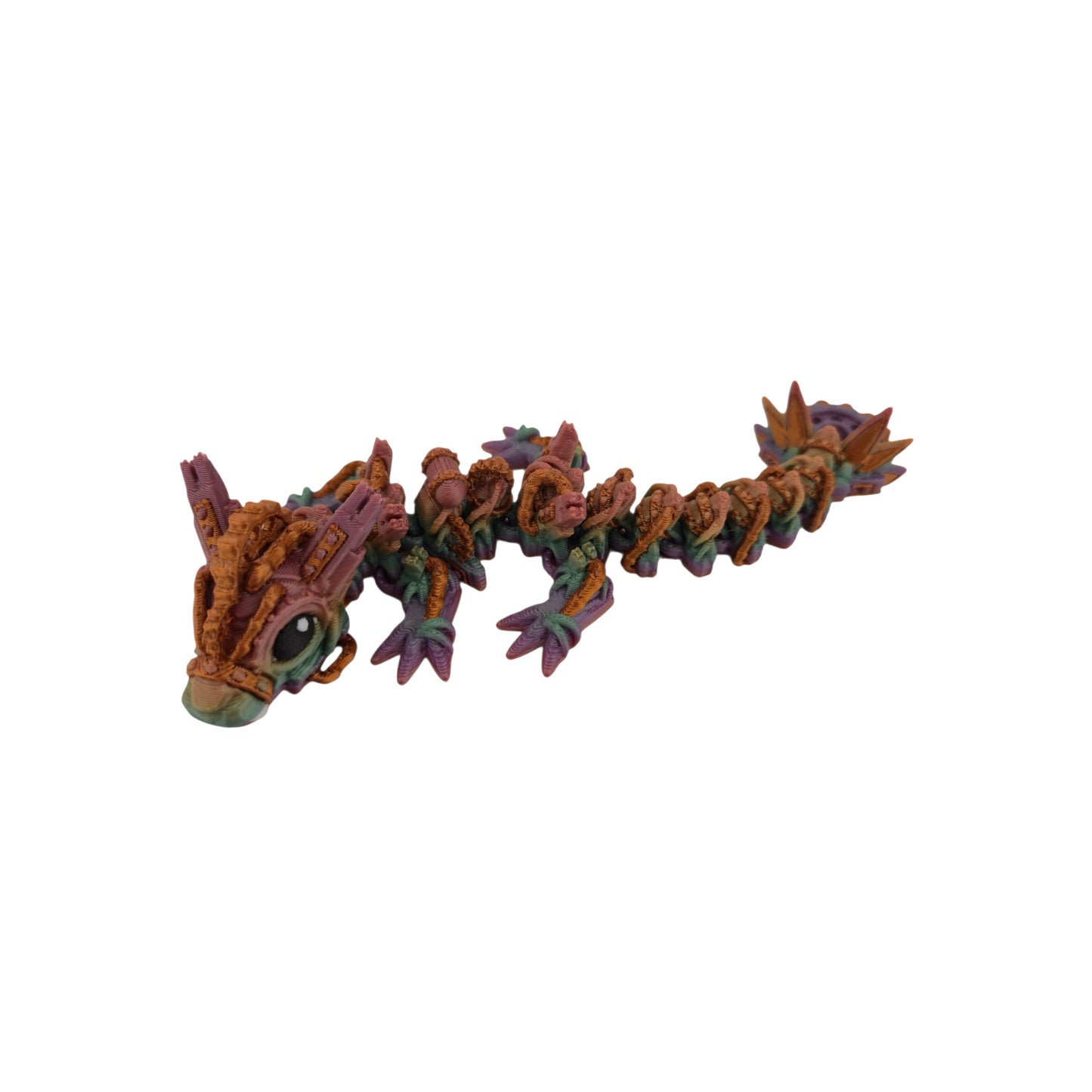 Baby Steampunk Dragon – 6" Articulated Fantasy Collectible | 3D Printed Mechanical-Inspired Desk & Shelf Decor