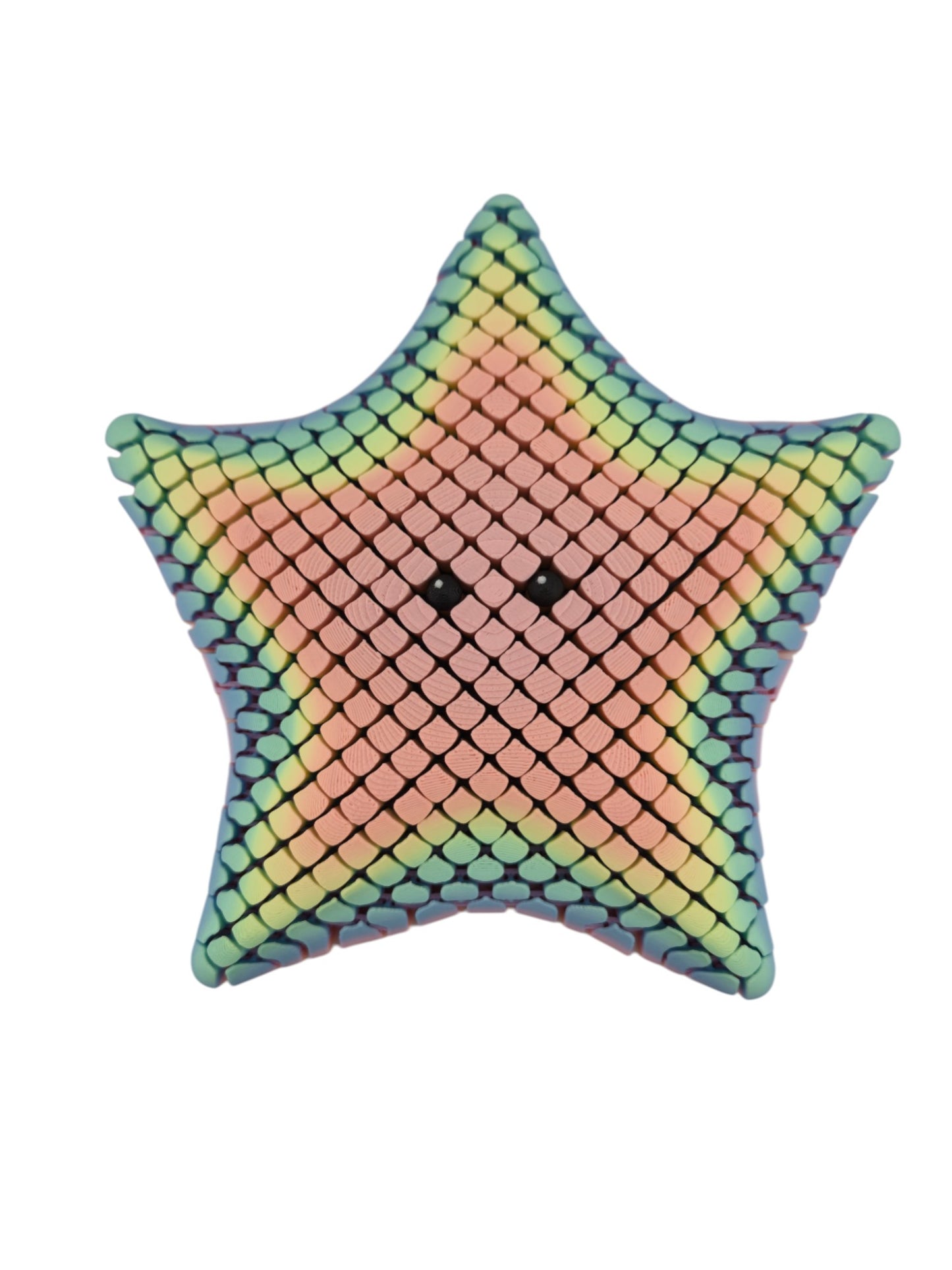 Flexible Pixel Starfish – Large 6.5" Articulated Sea Star Fidget Figure
