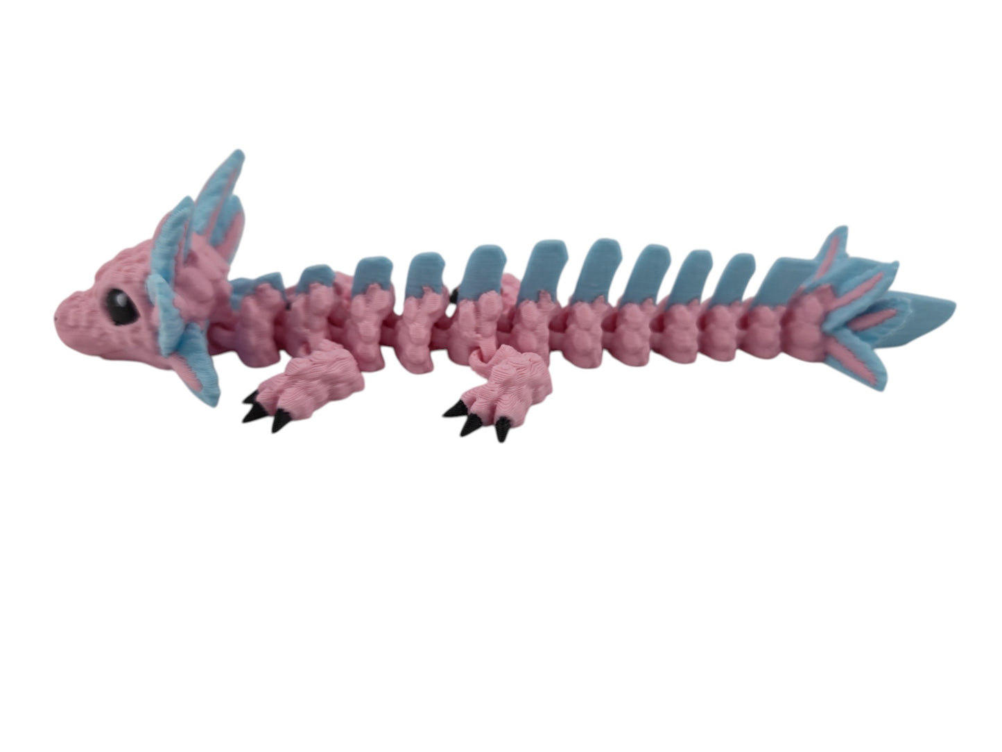 Baby Axolotl Dragon – 3D Printed Articulated Fantasy Figurine | Adorable Aquatic Collectible by Cinderwing3D