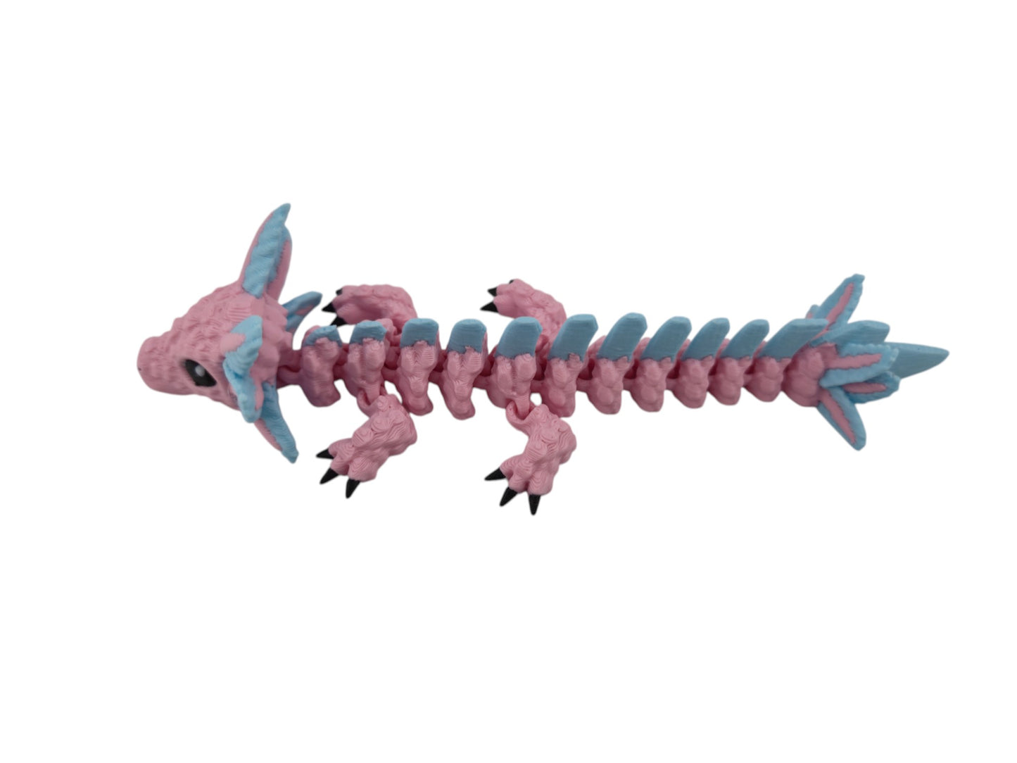 Baby Axolotl Dragon – 3D Printed Articulated Fantasy Figurine | Adorable Aquatic Collectible by Cinderwing3D