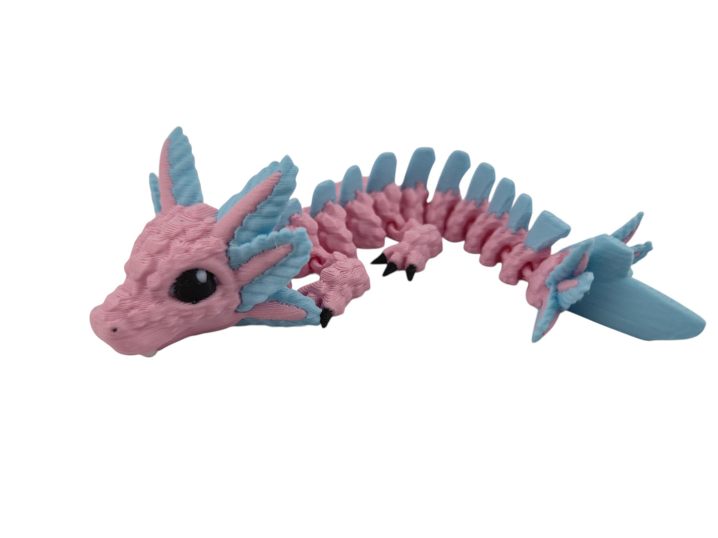Baby Axolotl Dragon – 3D Printed Articulated Fantasy Figurine | Adorable Aquatic Collectible by Cinderwing3D