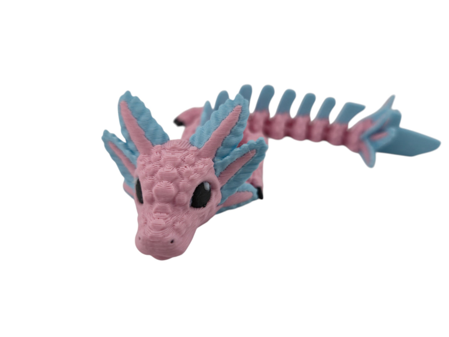Baby Axolotl Dragon – 3D Printed Articulated Fantasy Figurine | Adorable Aquatic Collectible by Cinderwing3D