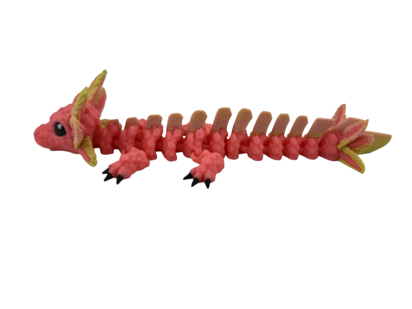 Baby Axolotl Dragon – 3D Printed Articulated Fantasy Figurine | Adorable Aquatic Collectible by Cinderwing3D