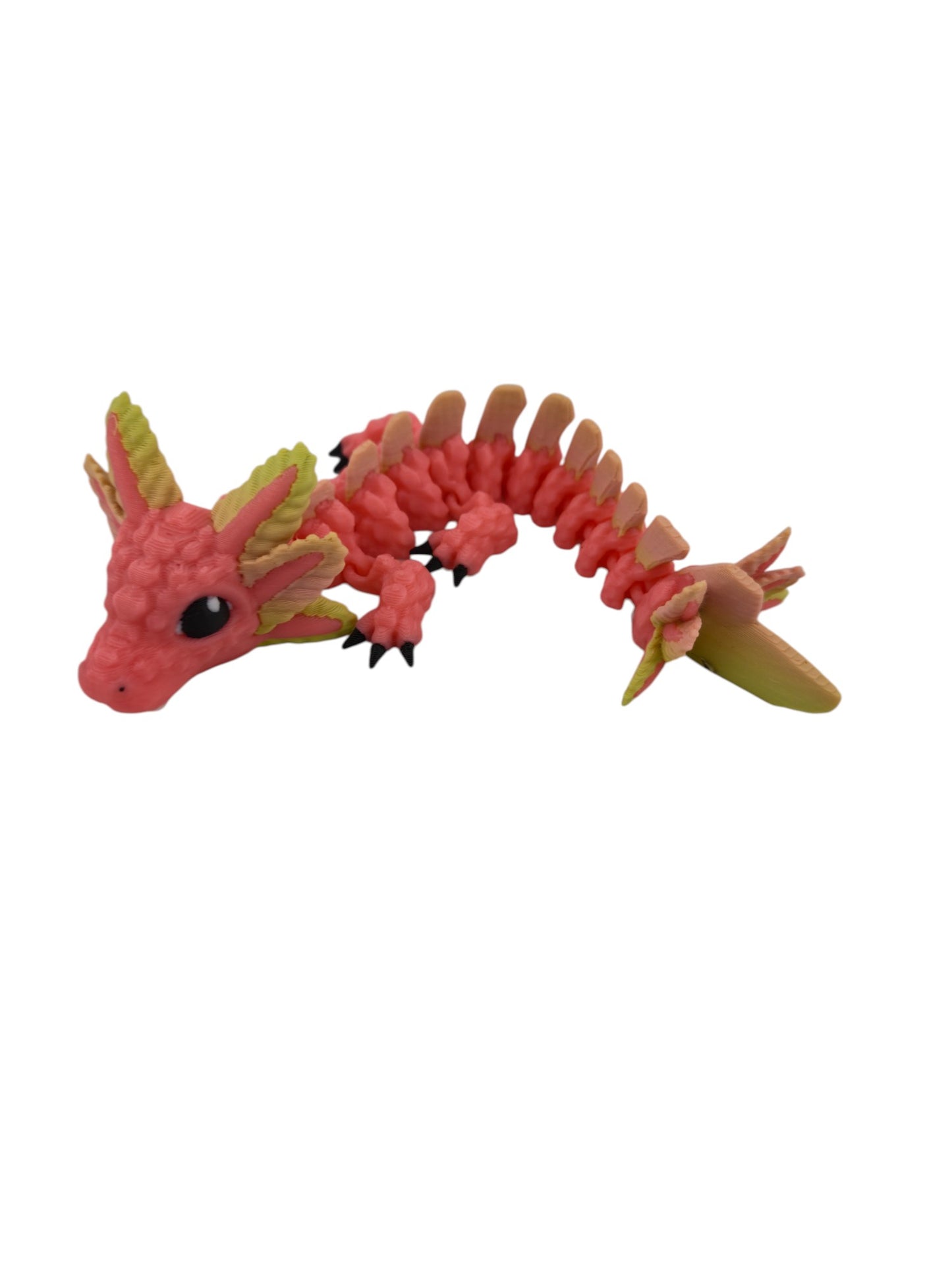 Baby Axolotl Dragon – 3D Printed Articulated Fantasy Figurine | Adorable Aquatic Collectible by Cinderwing3D