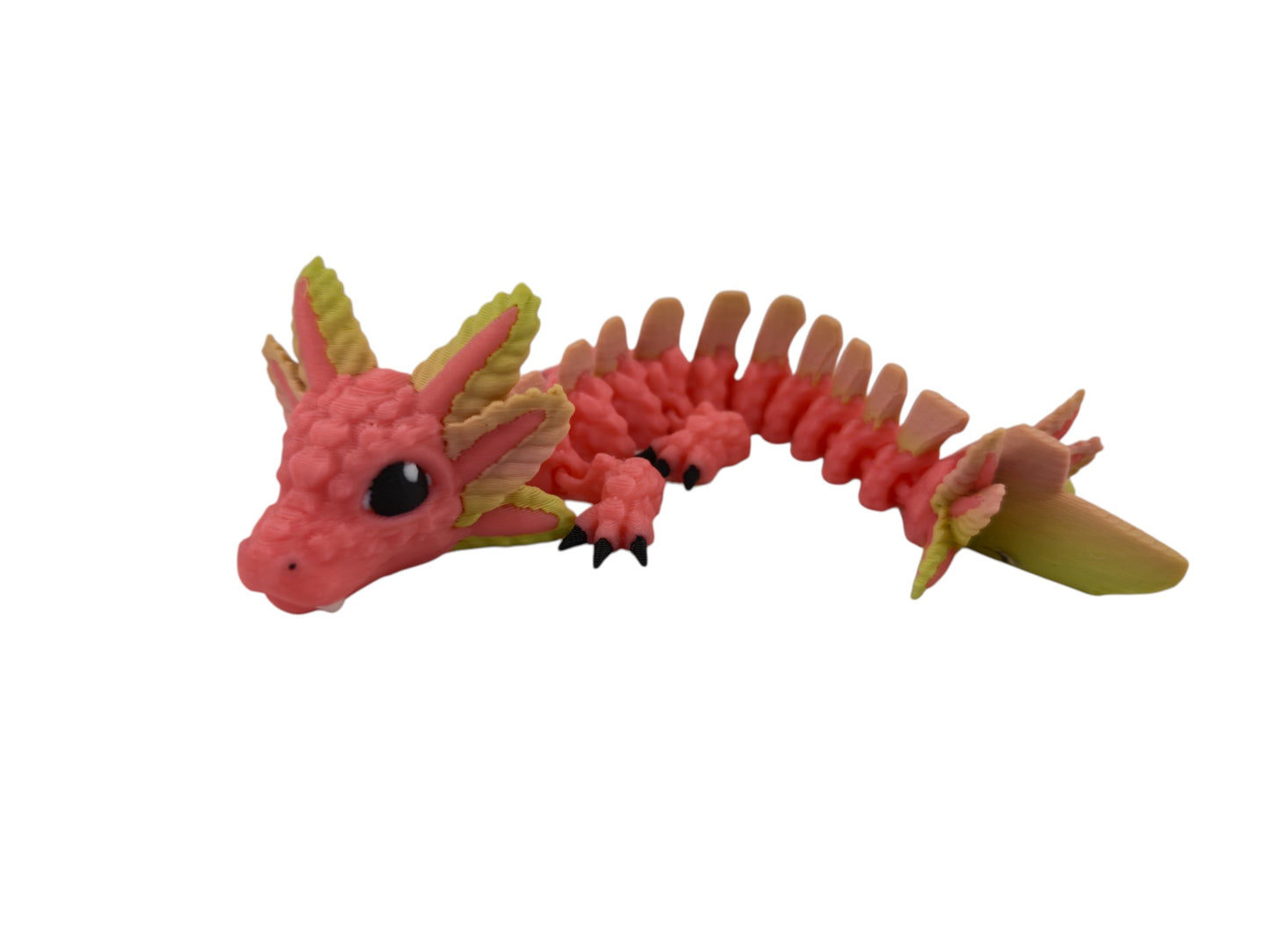 Baby Axolotl Dragon – 3D Printed Articulated Fantasy Figurine | Adorable Aquatic Collectible by Cinderwing3D