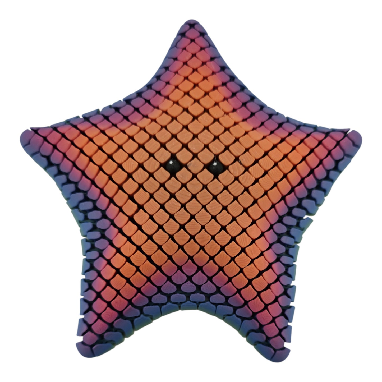 Flexible Pixel Starfish – Large 6.5" Articulated Sea Star Fidget Figure