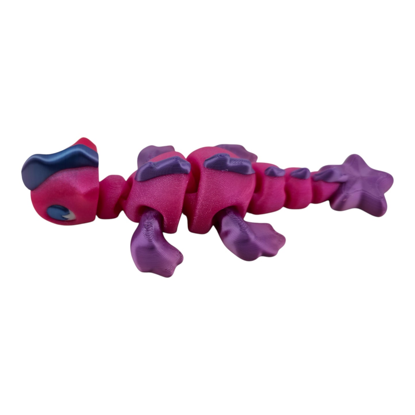 Lochi the Sea Dragon – 3D Printed Articulated Fantasy Figurine | Pink Ocean Monster Collectible
