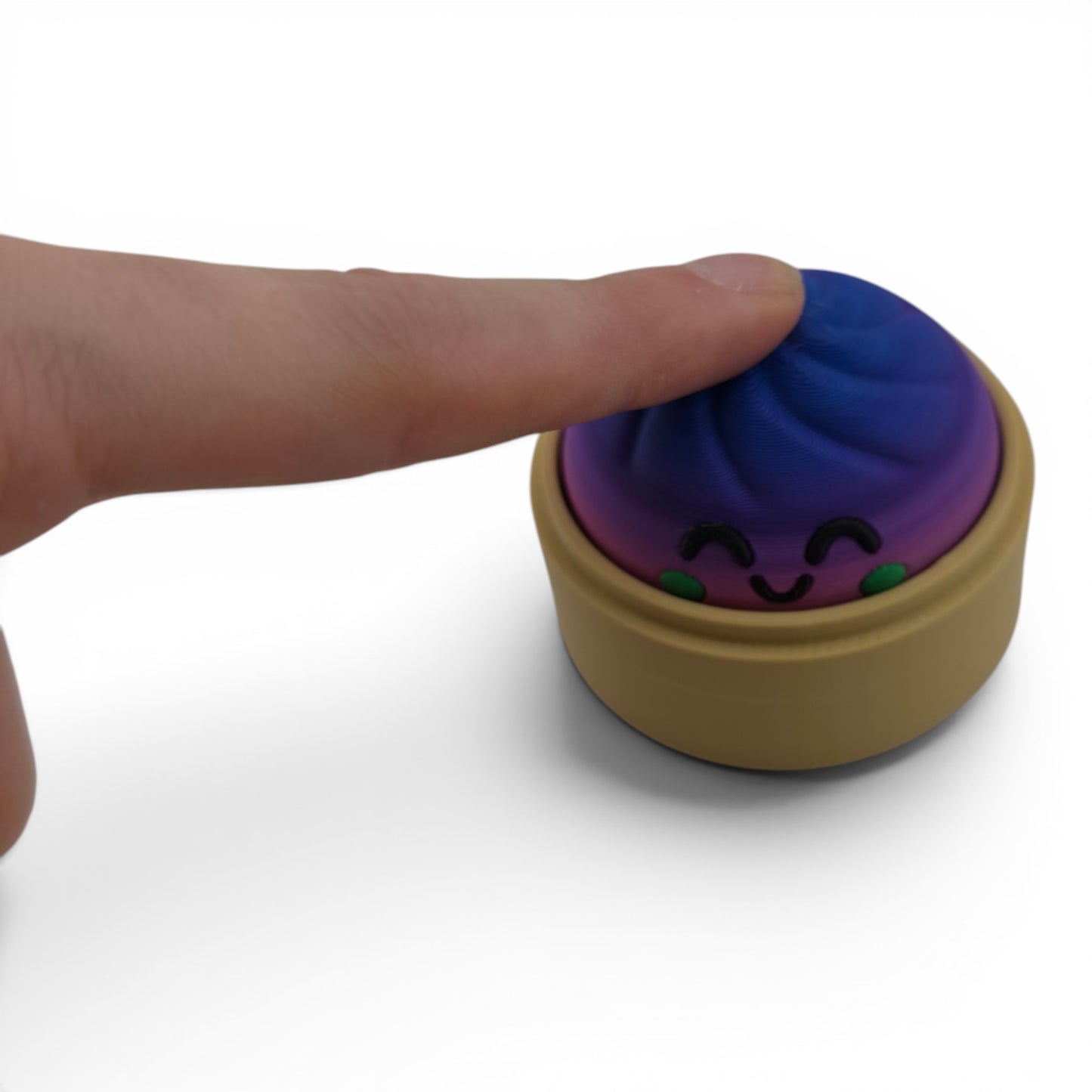 Dumpling Container Clicker – 3D Printed Mechanical Click Sensory Pad for Desk, Stress Relief, Anxiety, ADHD