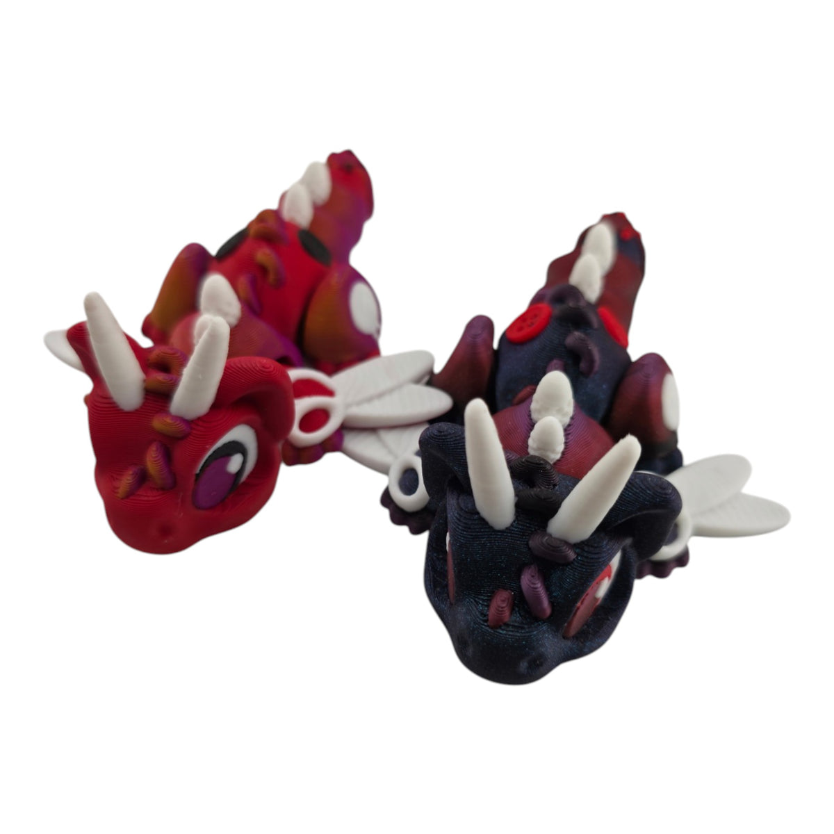 Sewing Kit Dragon - GROUP: Lite Red and Afterglow / Blue Burnt Titanium and Black Rose - 3D printed collectible