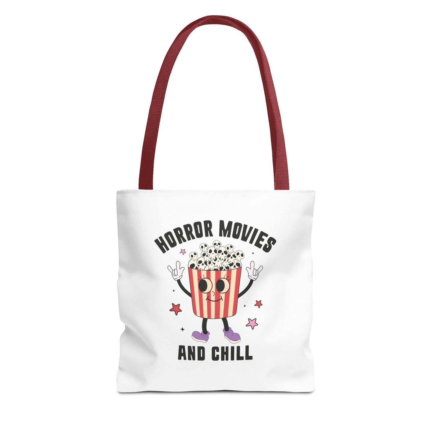 Horror Movies and Chill Popcorn Tote Bag