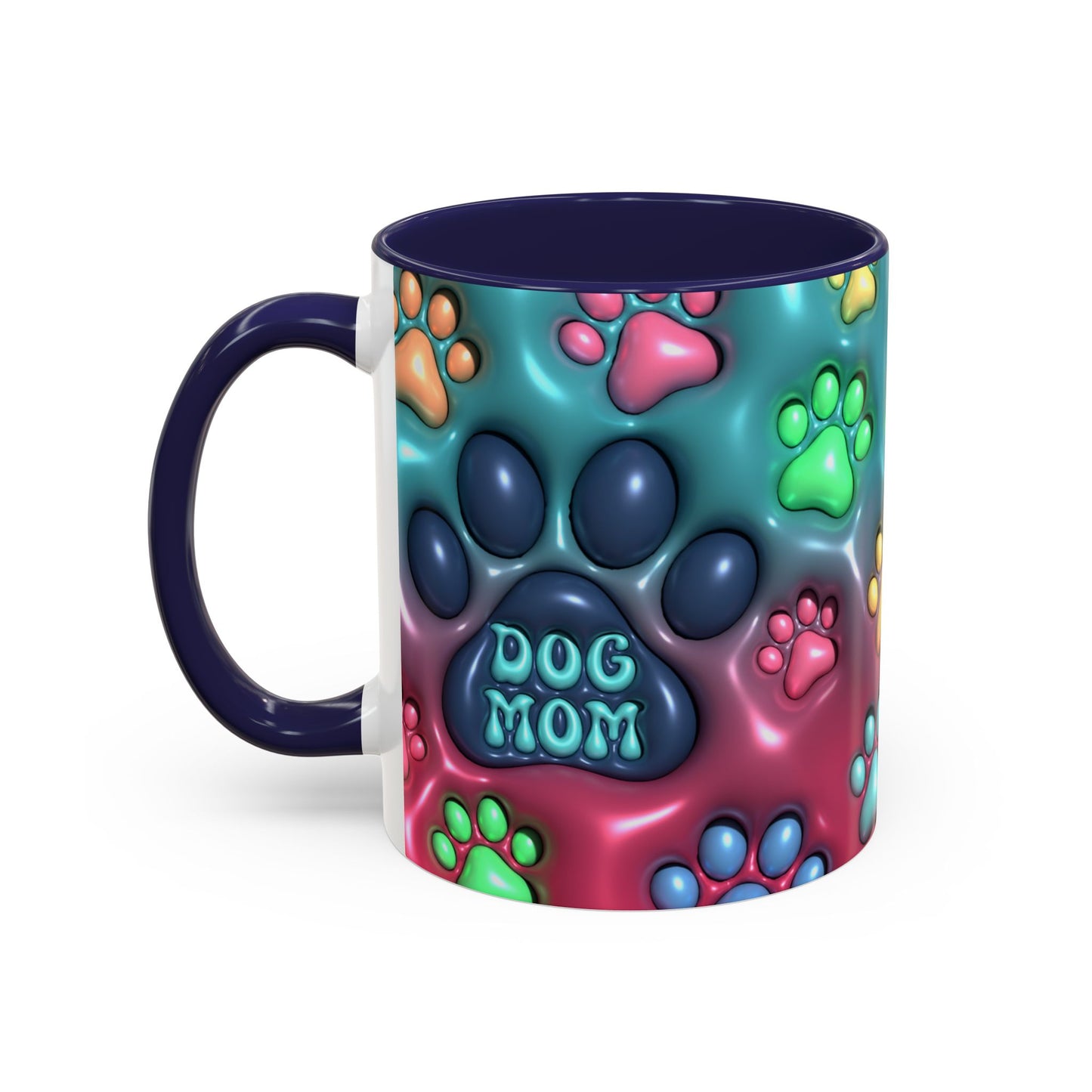 Pet Lover Gift, Pastel Paw Print Mug, Dog Mom Magic Mug