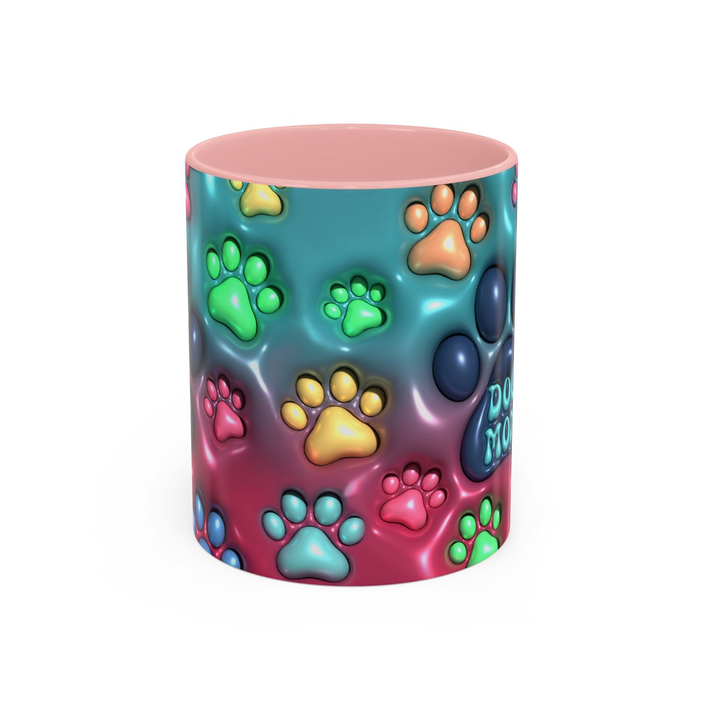 Pet Lover Gift, Pastel Paw Print Mug, Dog Mom Magic Mug
