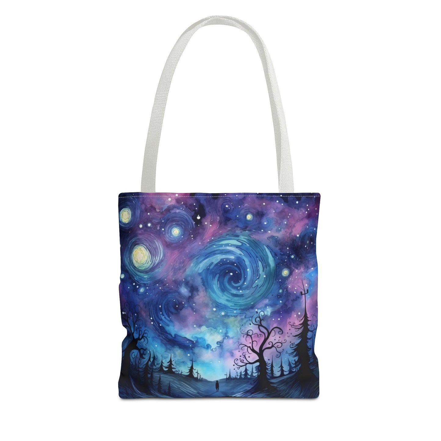 Swirly Sky Landscape Oil Painting Tote Bag