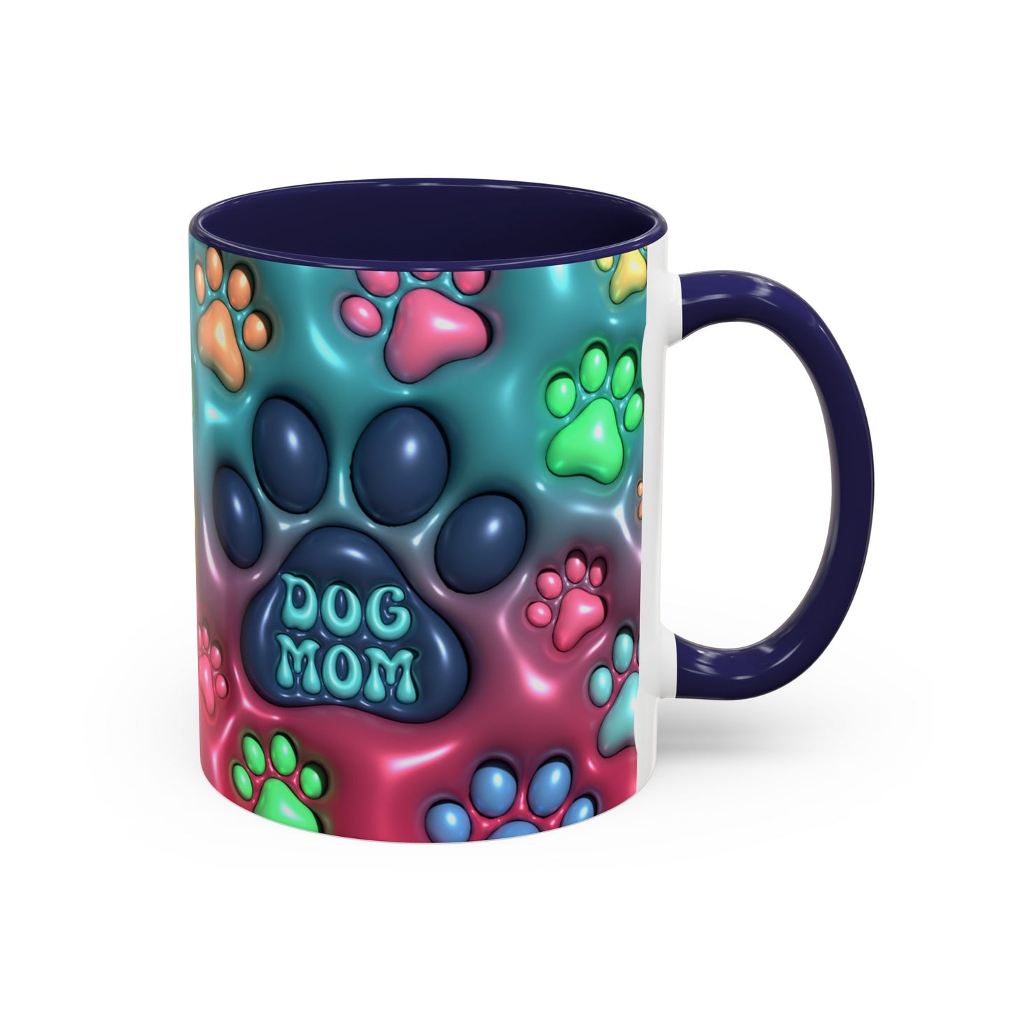 Pet Lover Gift, Pastel Paw Print Mug, Dog Mom Magic Mug