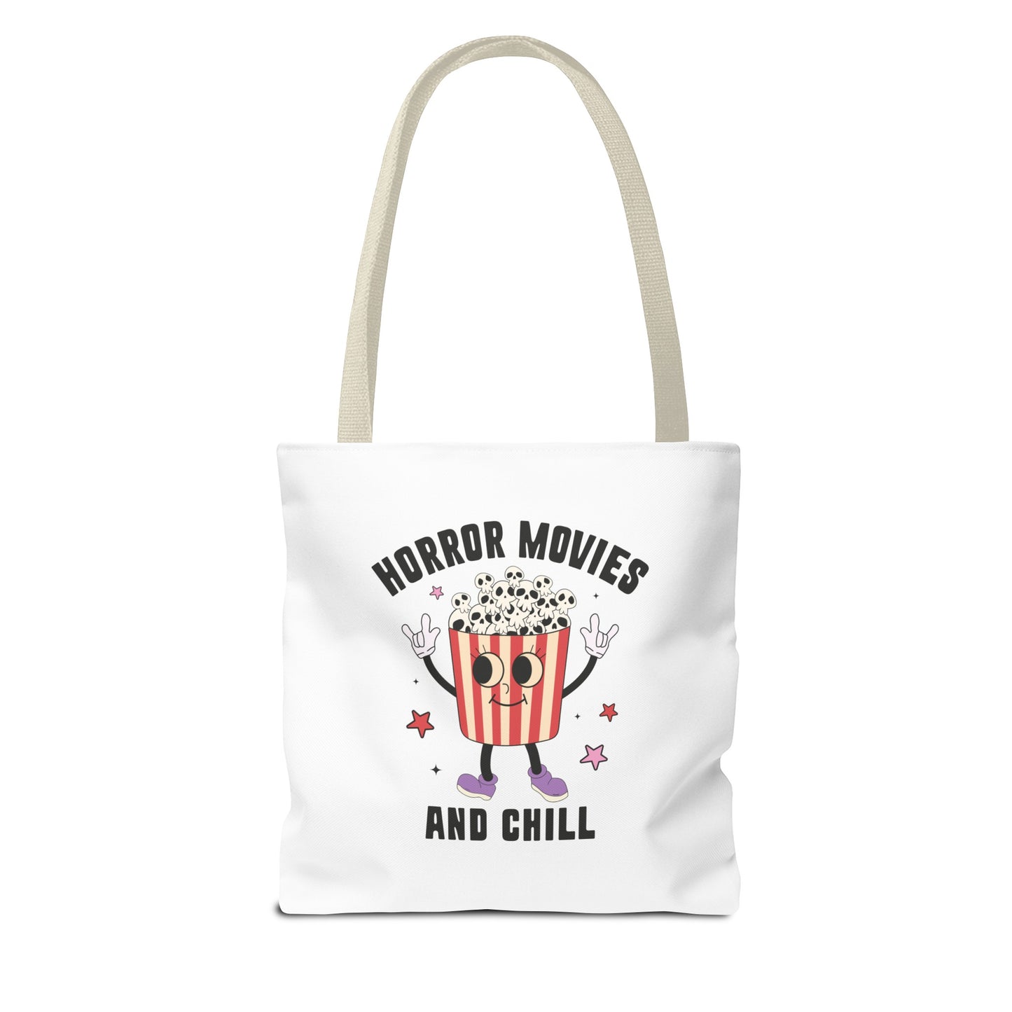 Horror Movies and Chill Popcorn Tote Bag