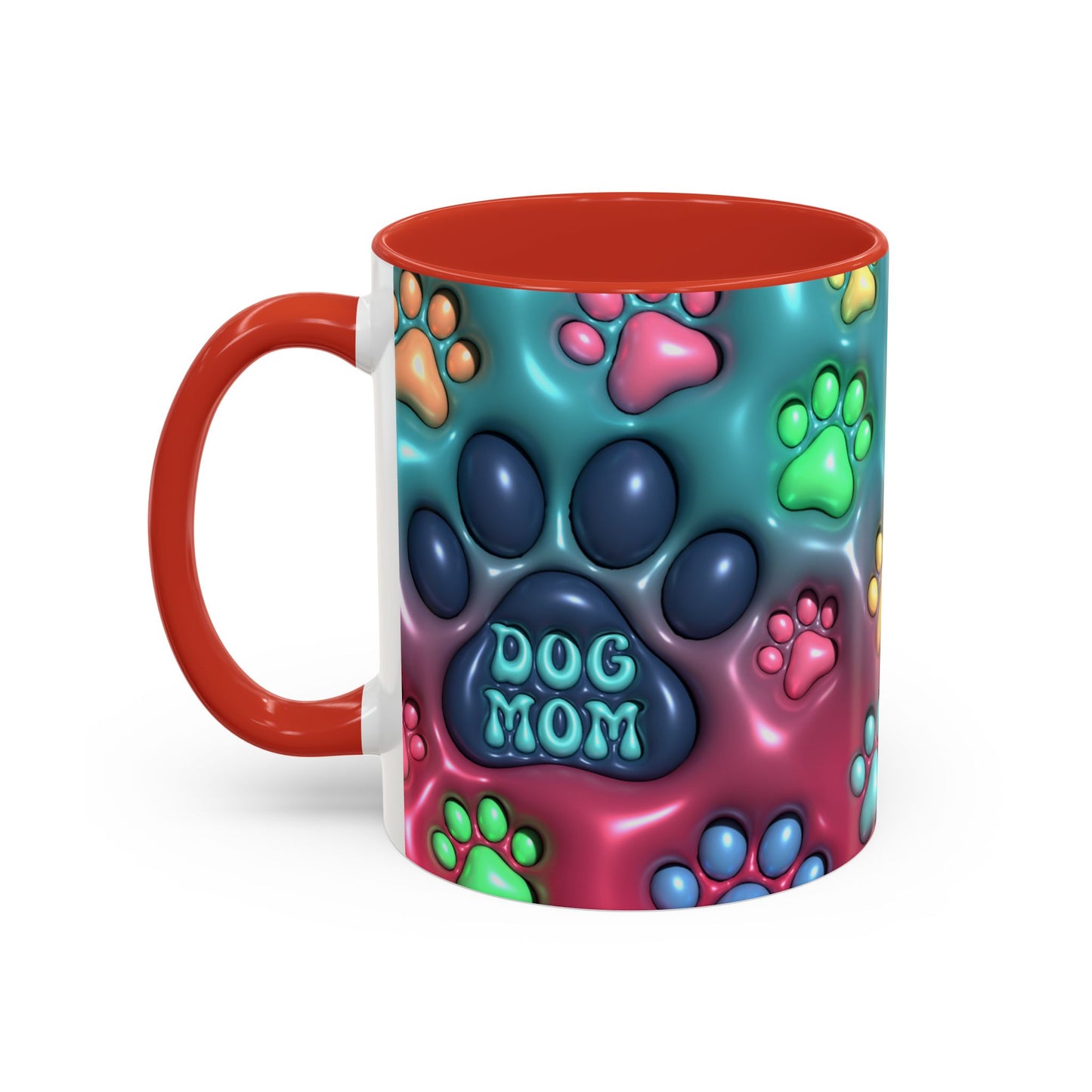 Pet Lover Gift, Pastel Paw Print Mug, Dog Mom Magic Mug